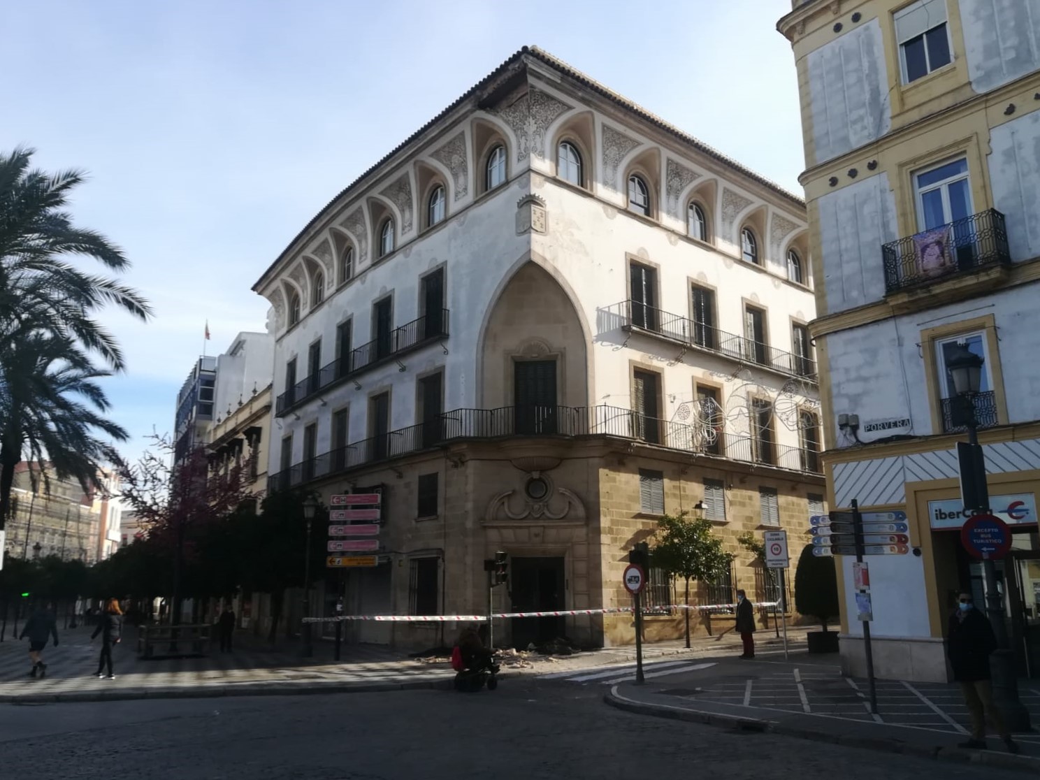 Zona cortada por los desprendimientos