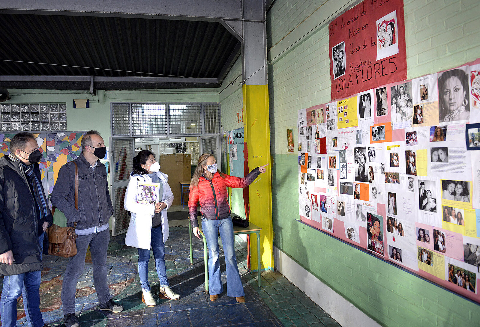 Ana Hérica en el centro educativo