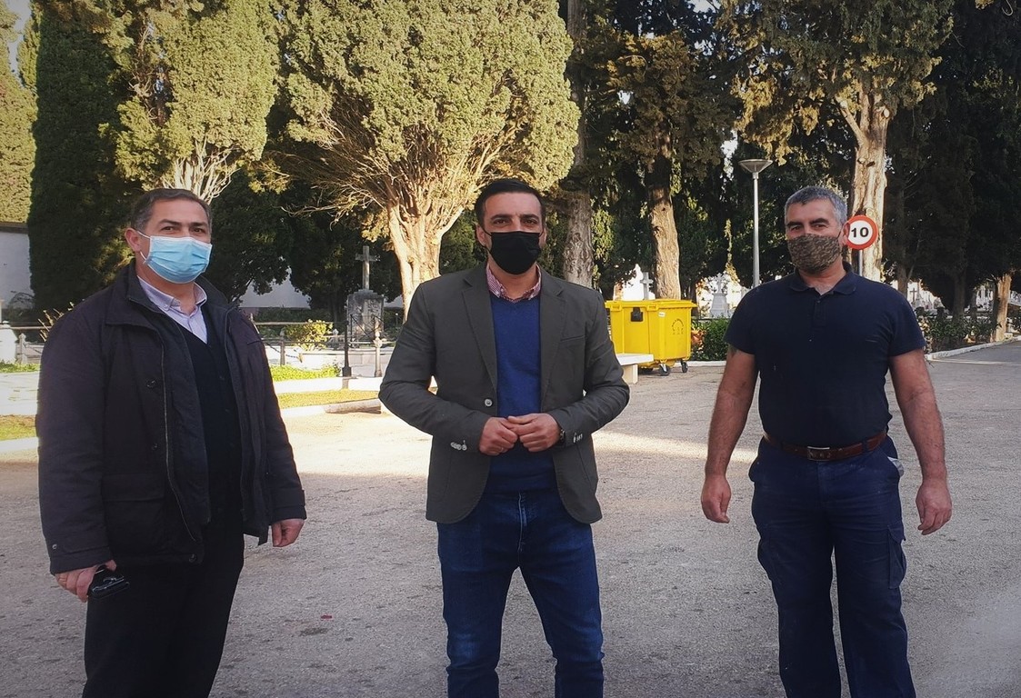 Obras de mejoras en el cementerio