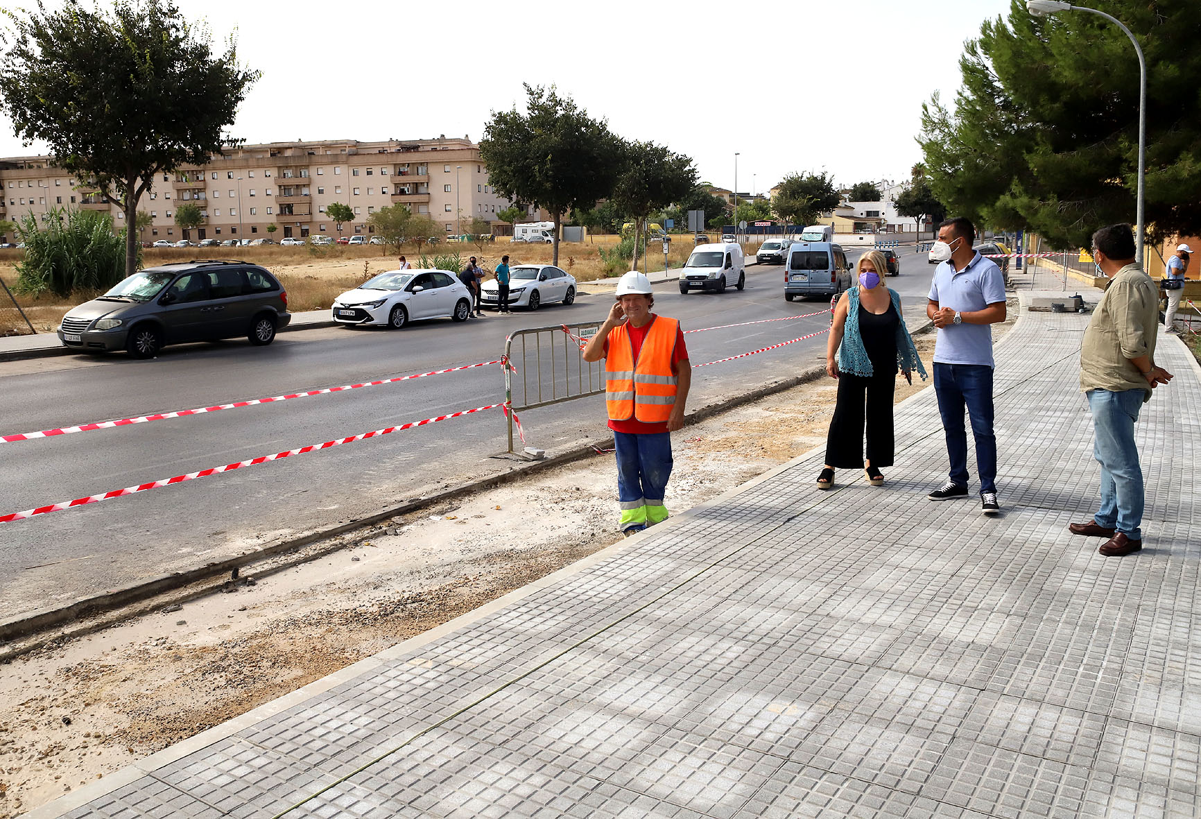 Visita de la alcaldesa a Las Delicias