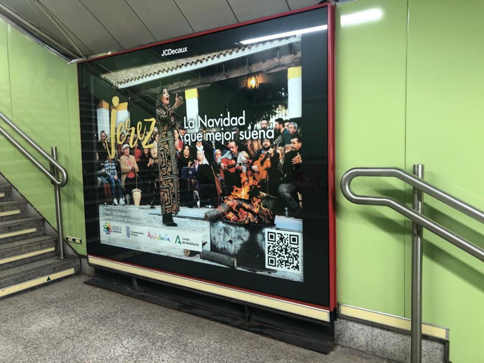 Campaña metro 'Destino Jerez' en Madrid