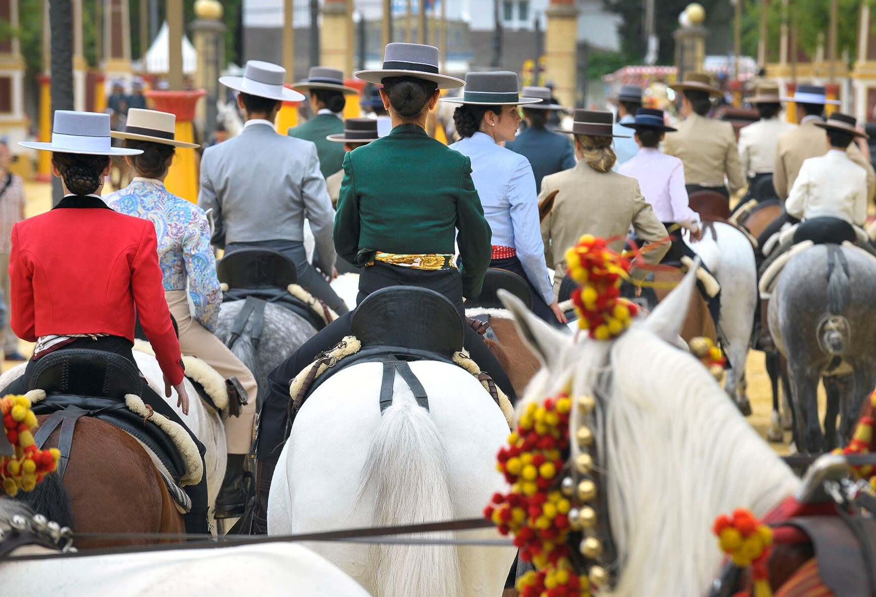 Paseo caballistas Feria de Jerez