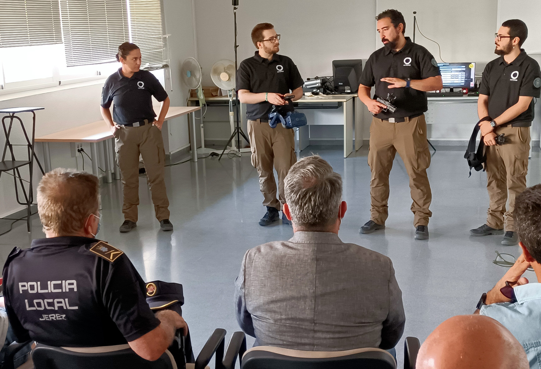 Entrenamiento virtual Academia Policía en Jerez