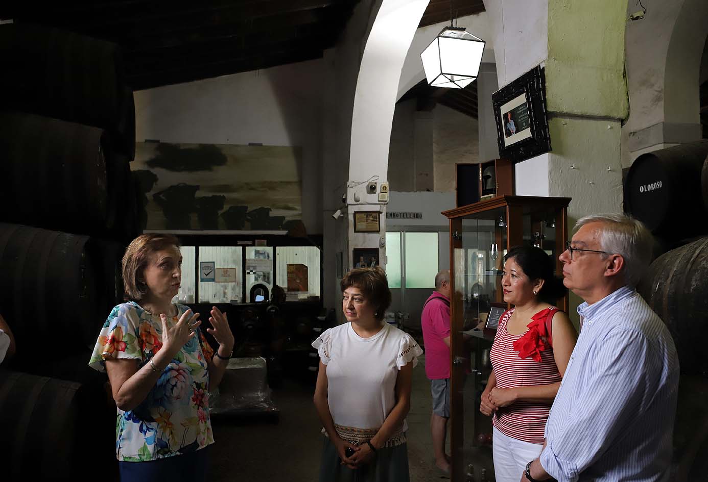 Ana Hérica Ramos y Juan Antonio Cabello en la bodega