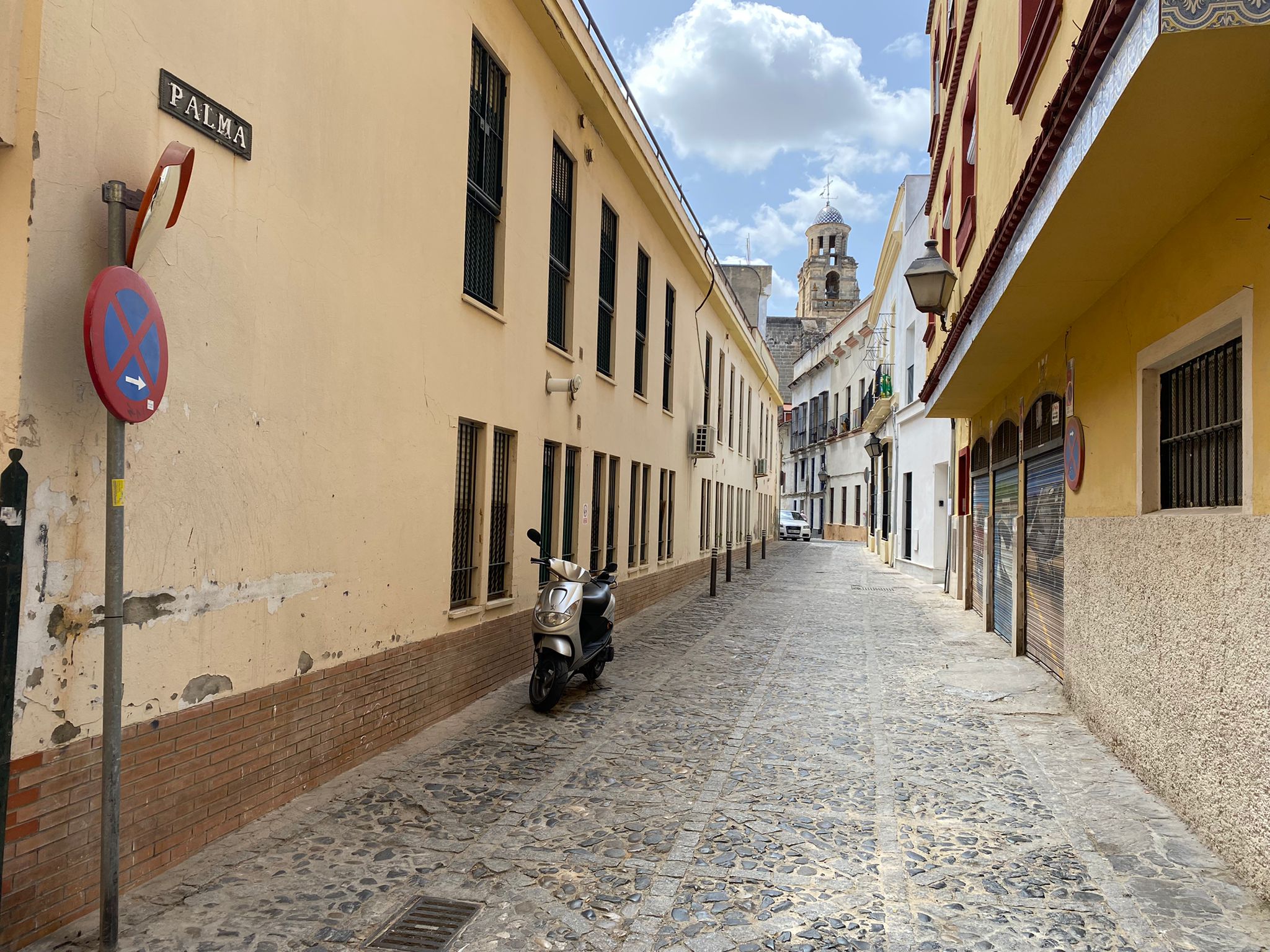 Corte de Tráfico en calle Palma