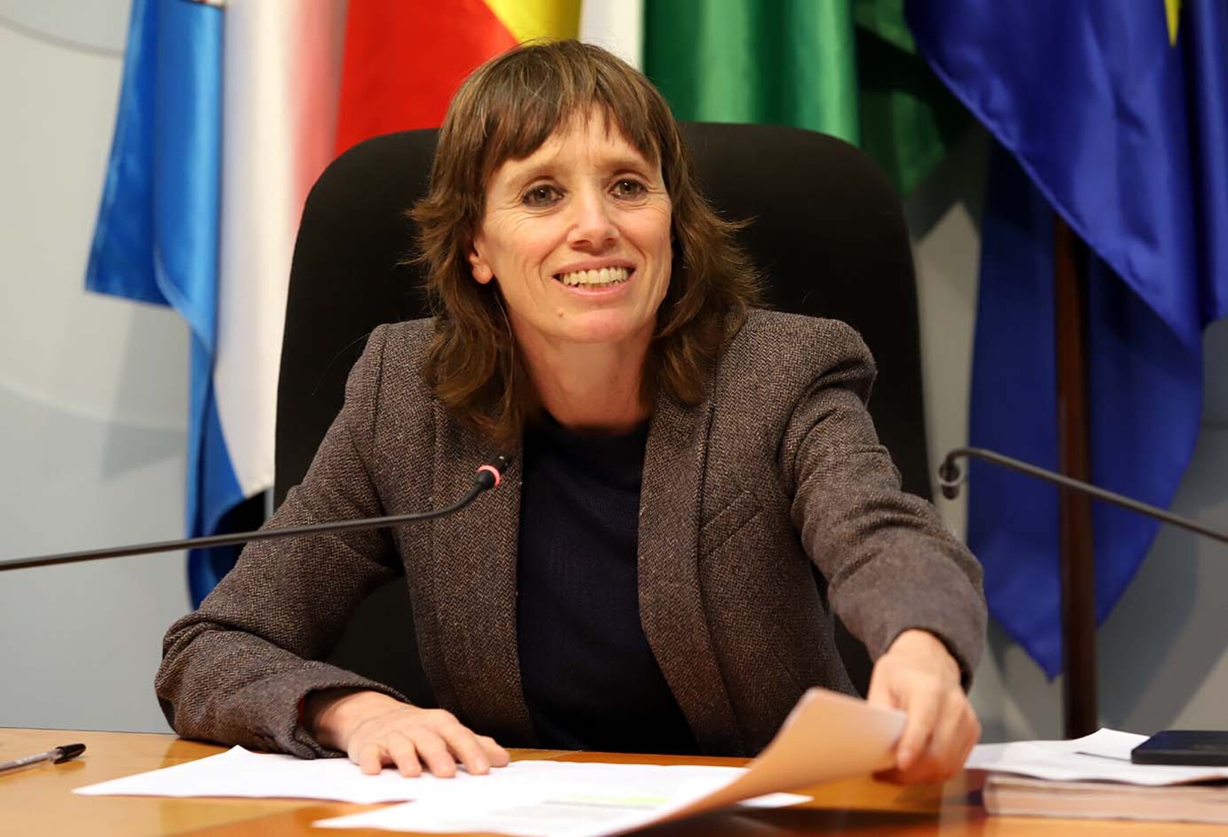 Archivo. Laura Álvarez, en rueda de prensa Fotografía de archivo