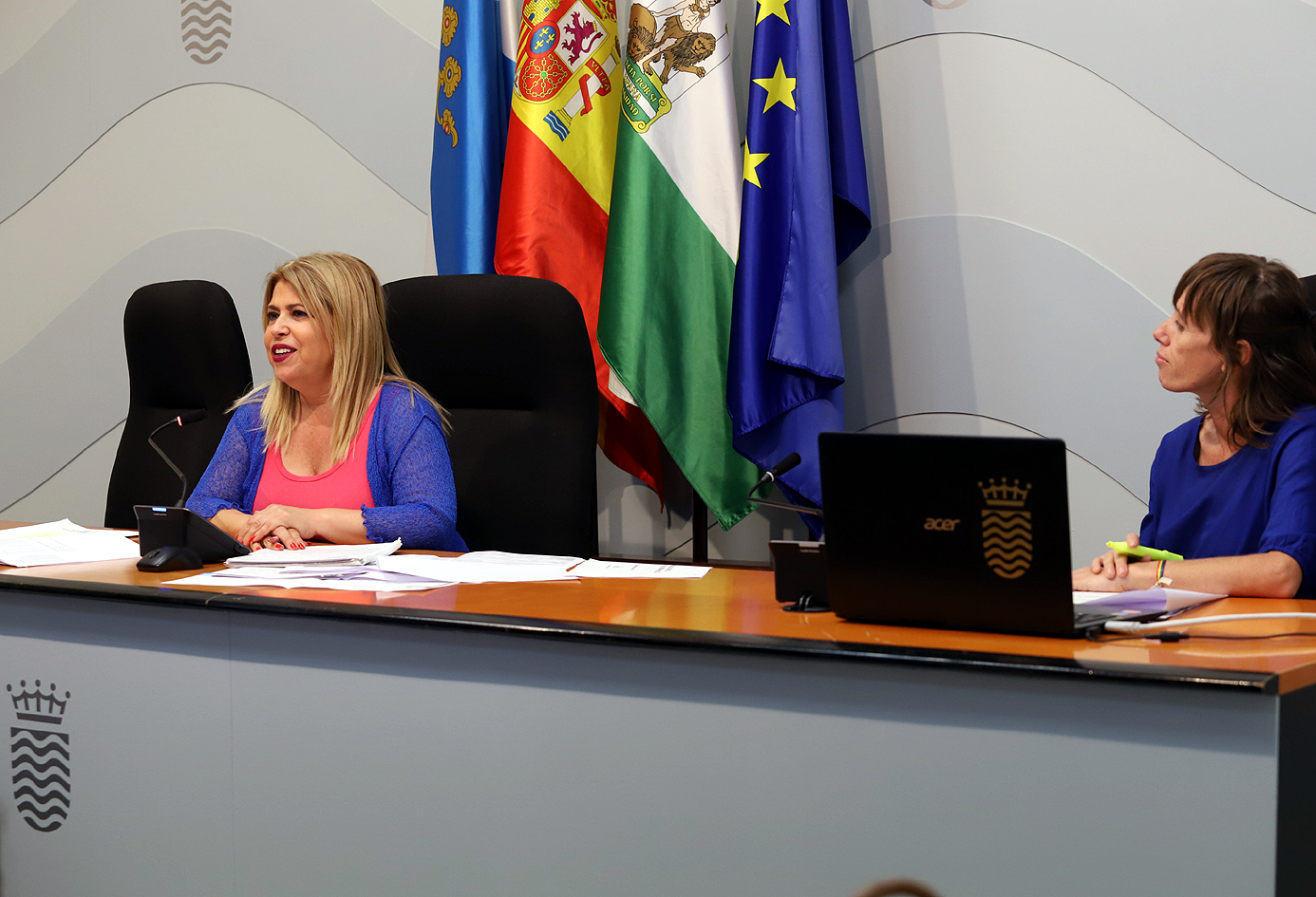 Archivo. Comparecencia de la alcaldesa en rueda de prensa Archivo. Comparecencia de la alcaldesa en rueda de prensa