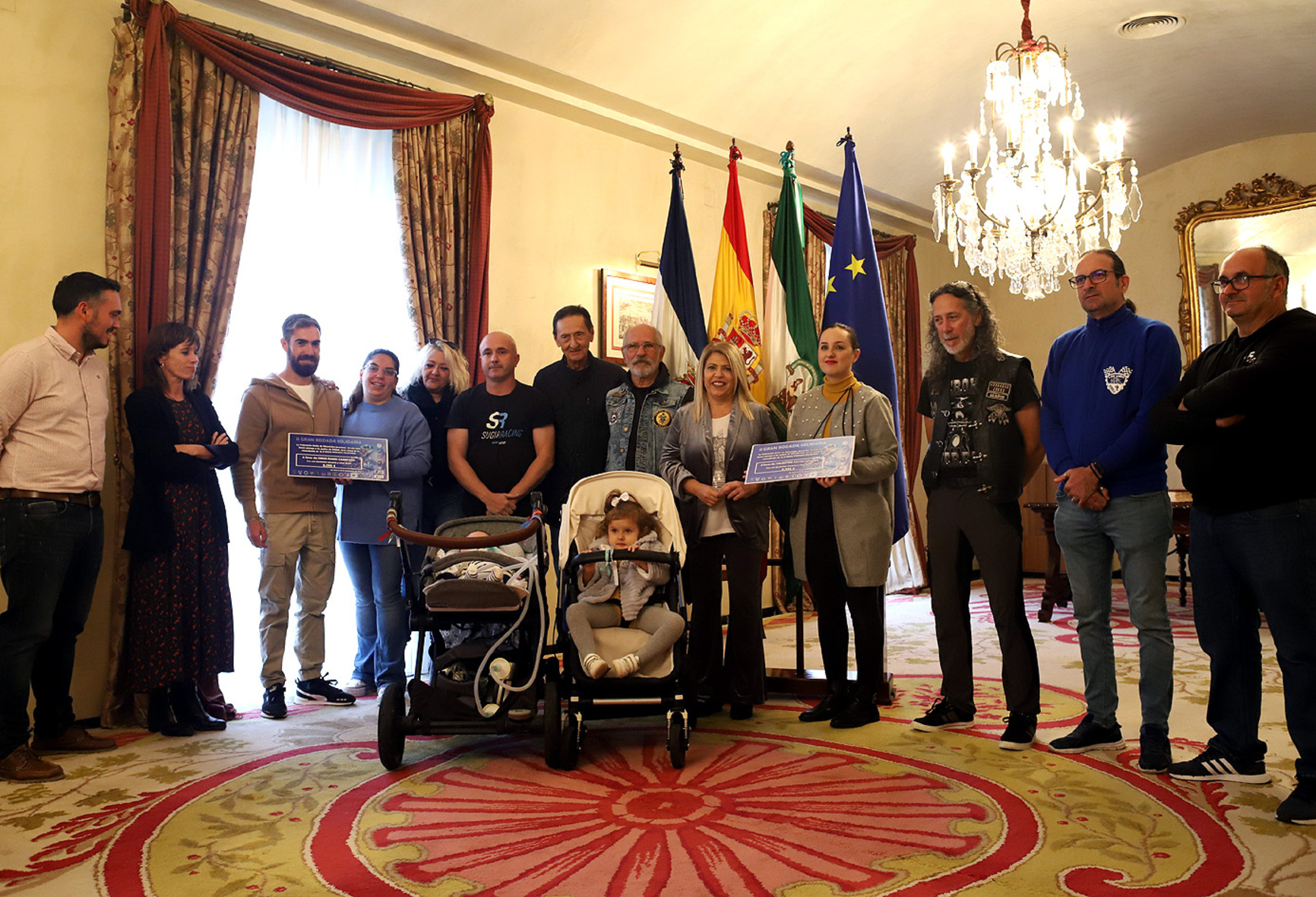 Rodada solidaria clubes moteros Jerez