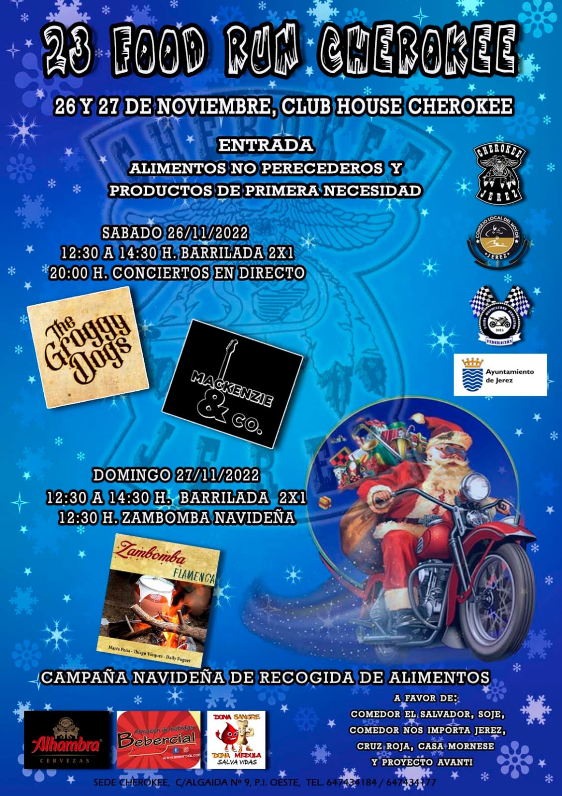 23 Food Run 23 del Club Cherokee
