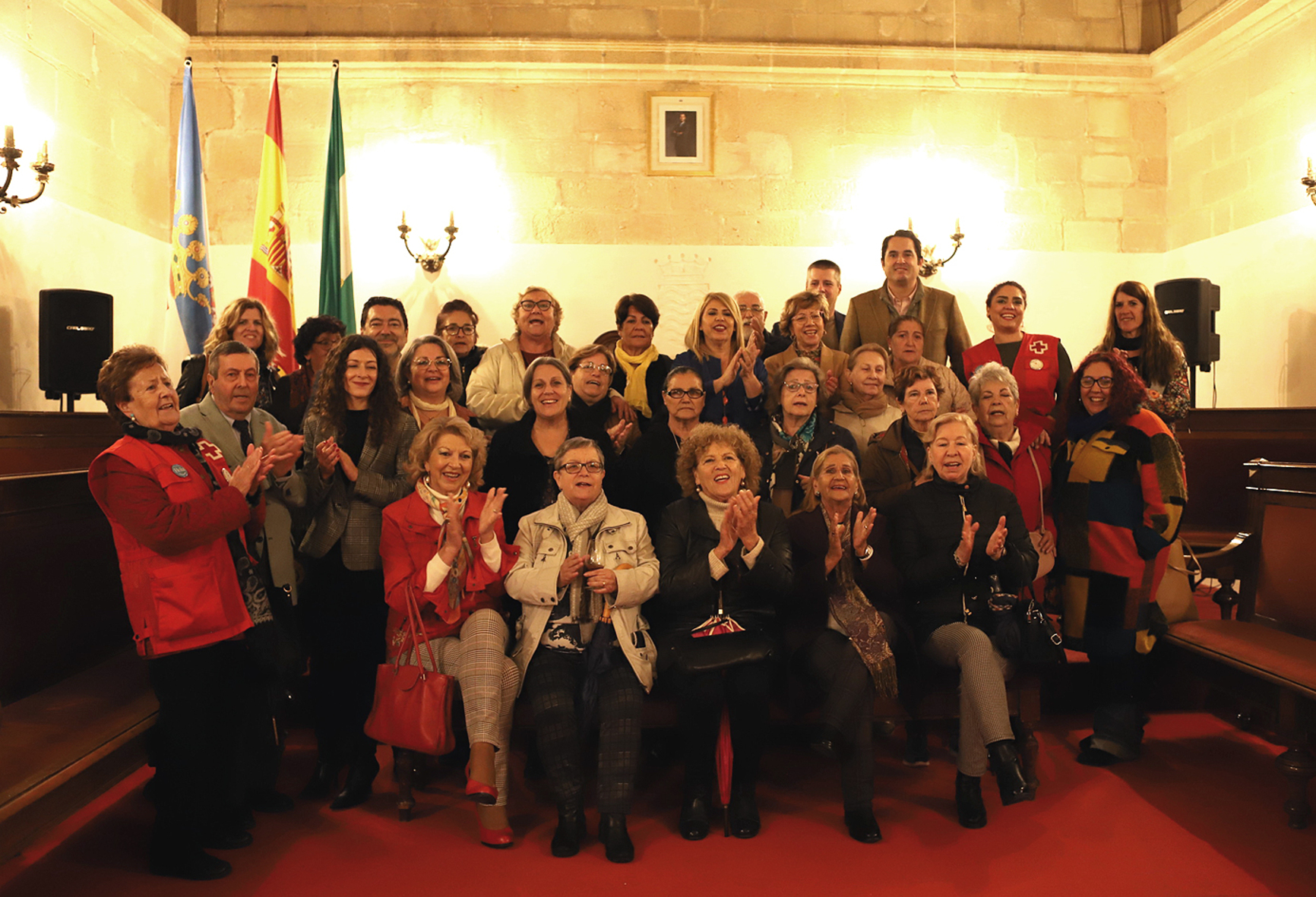 Recepción alcaldesa mayores