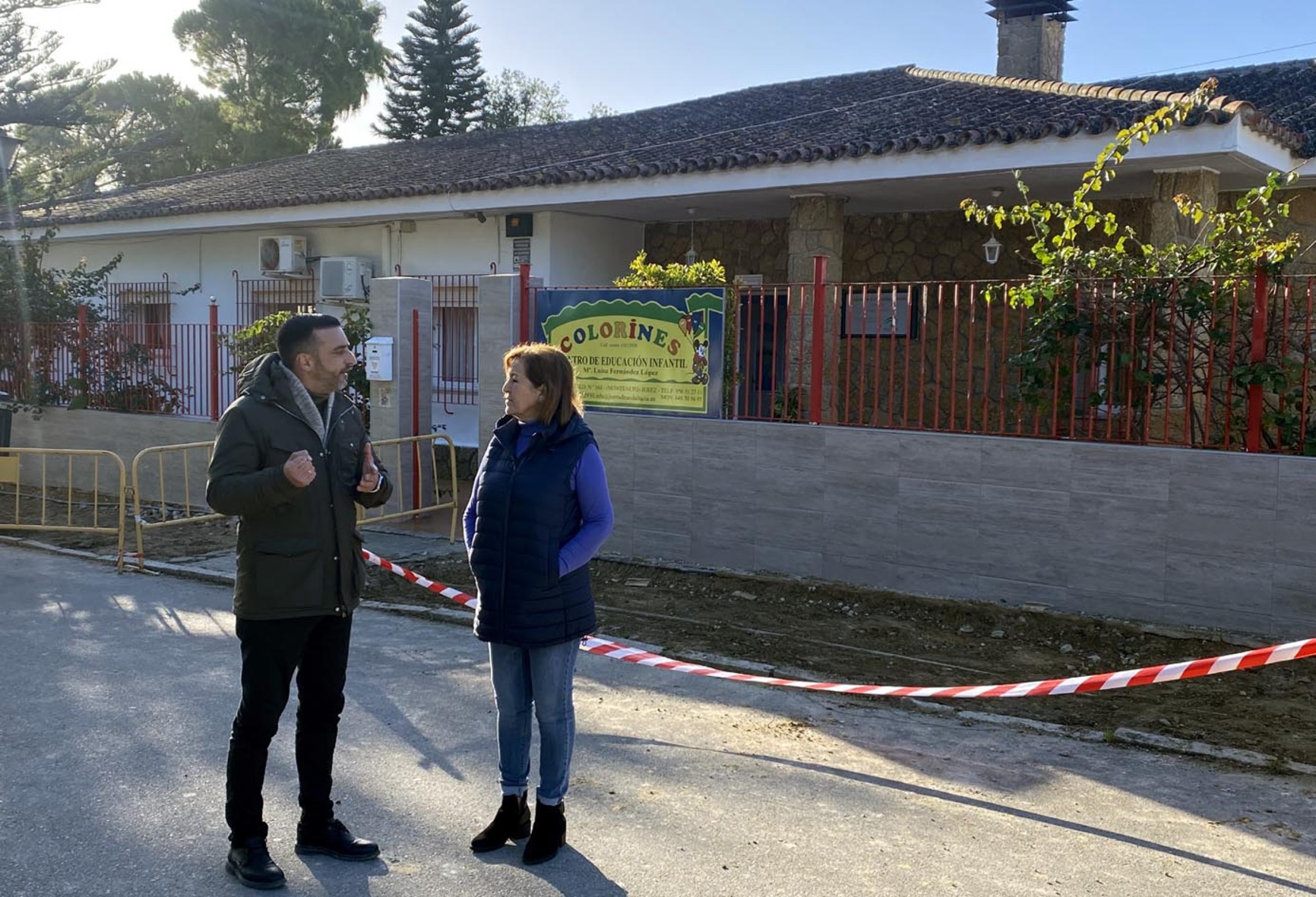Obras entorno calle Tilos