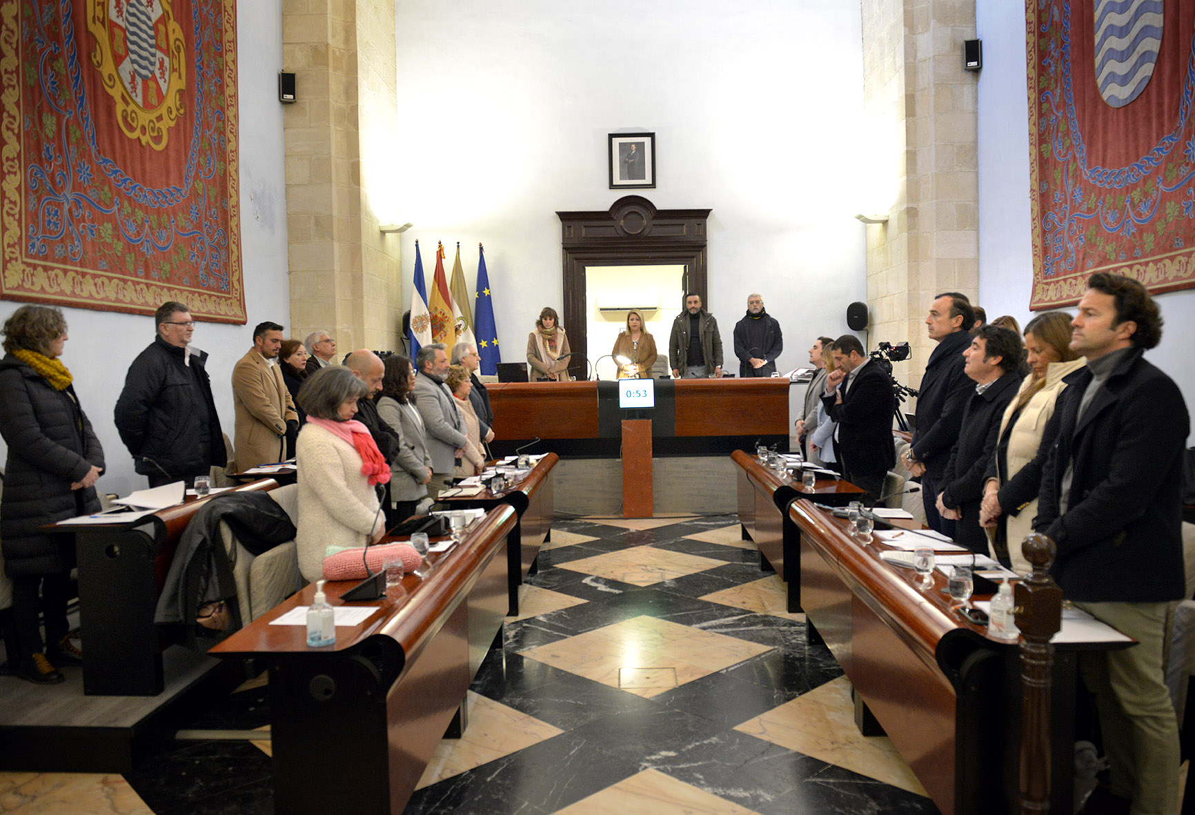 Pleno minuto de silencio