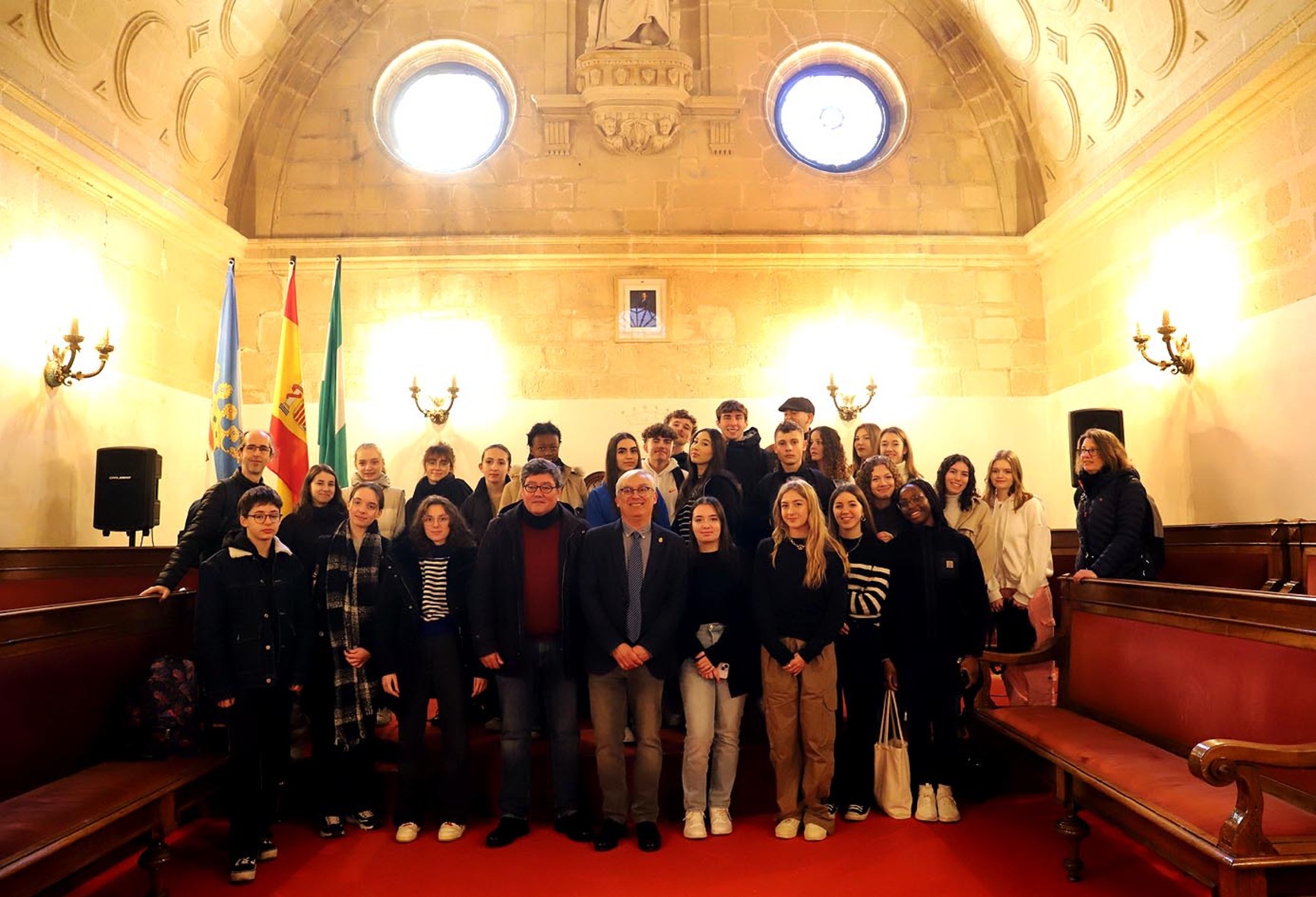 Recepción alumnado frencés intercambio
