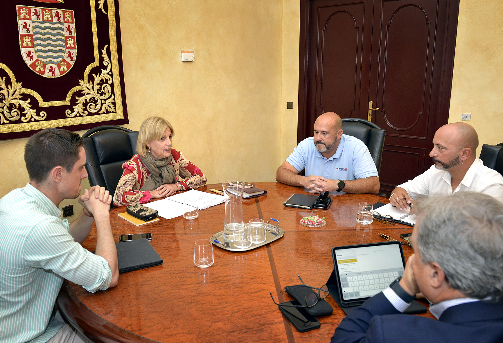 Reunión con taxistas
