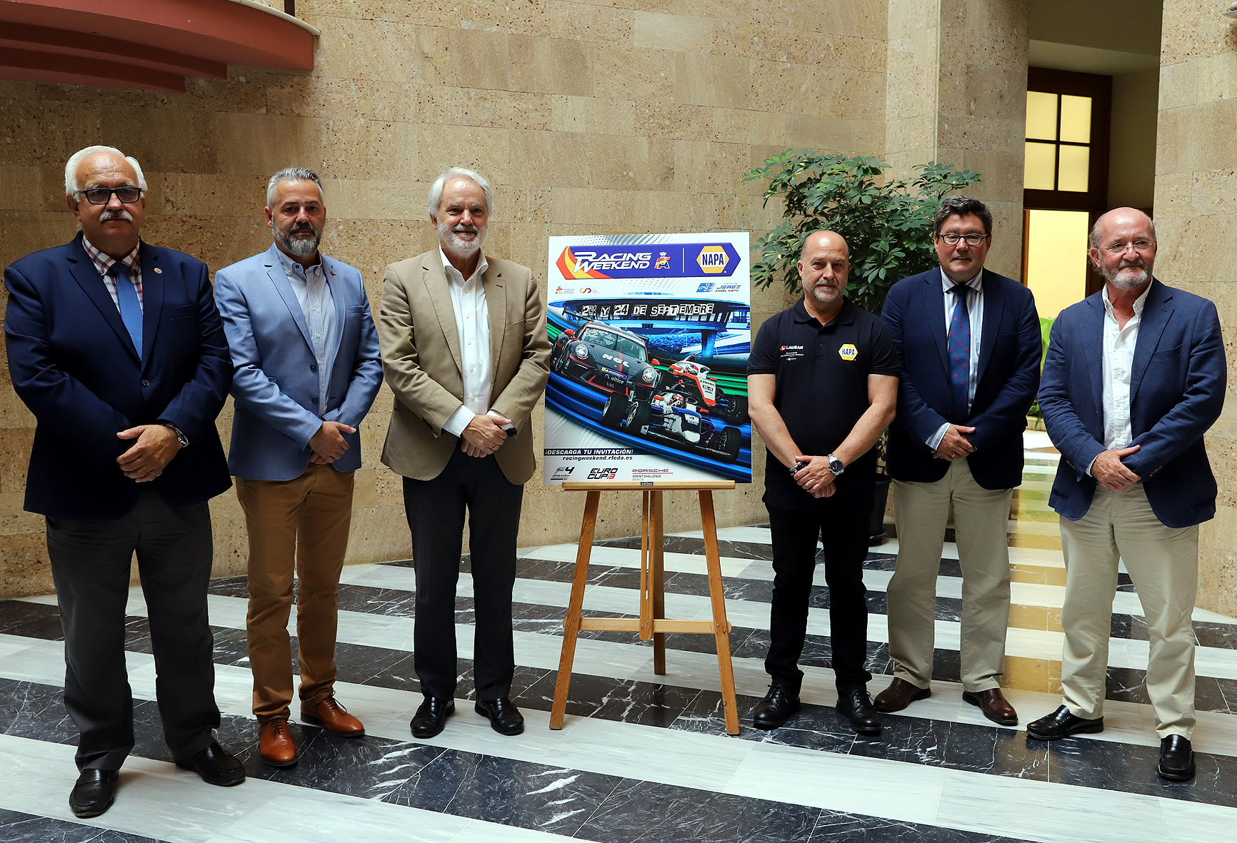 Los delegados en la presentación
