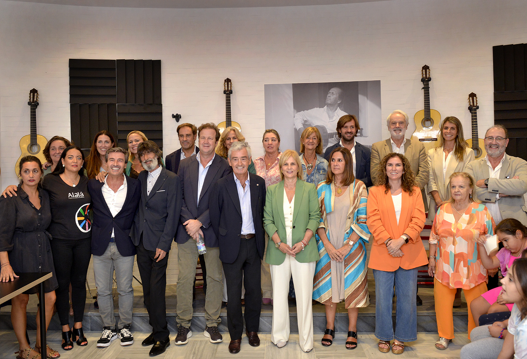 La alcaldesa durante la visita a la Fundación