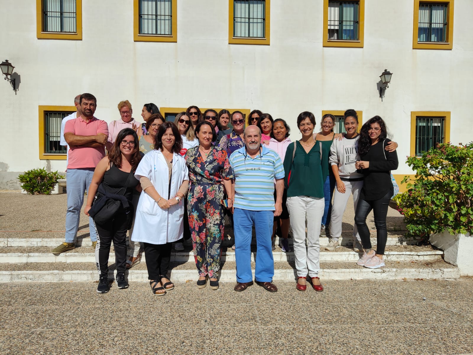 La delegada durante la visita al curso
