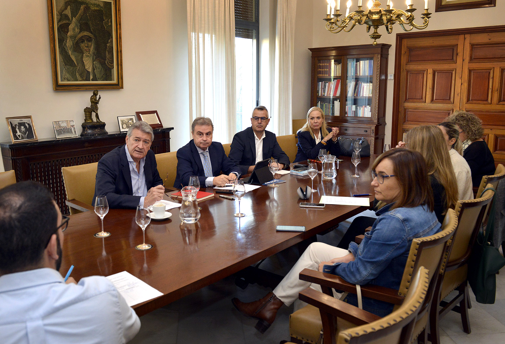 Antonio Real durante la reunión