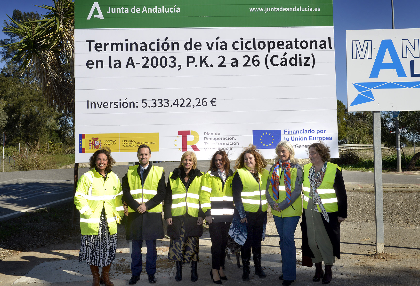 Inicio obras Carril-Bici de la A-2003