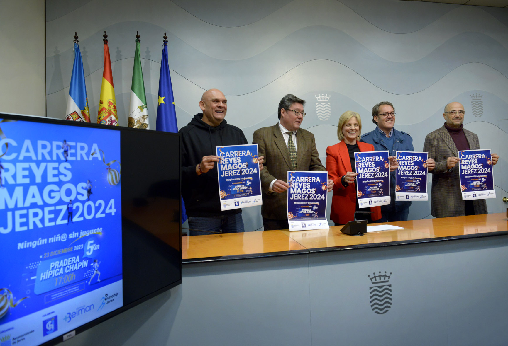 La alcaldesa durante la presentación de la actividad