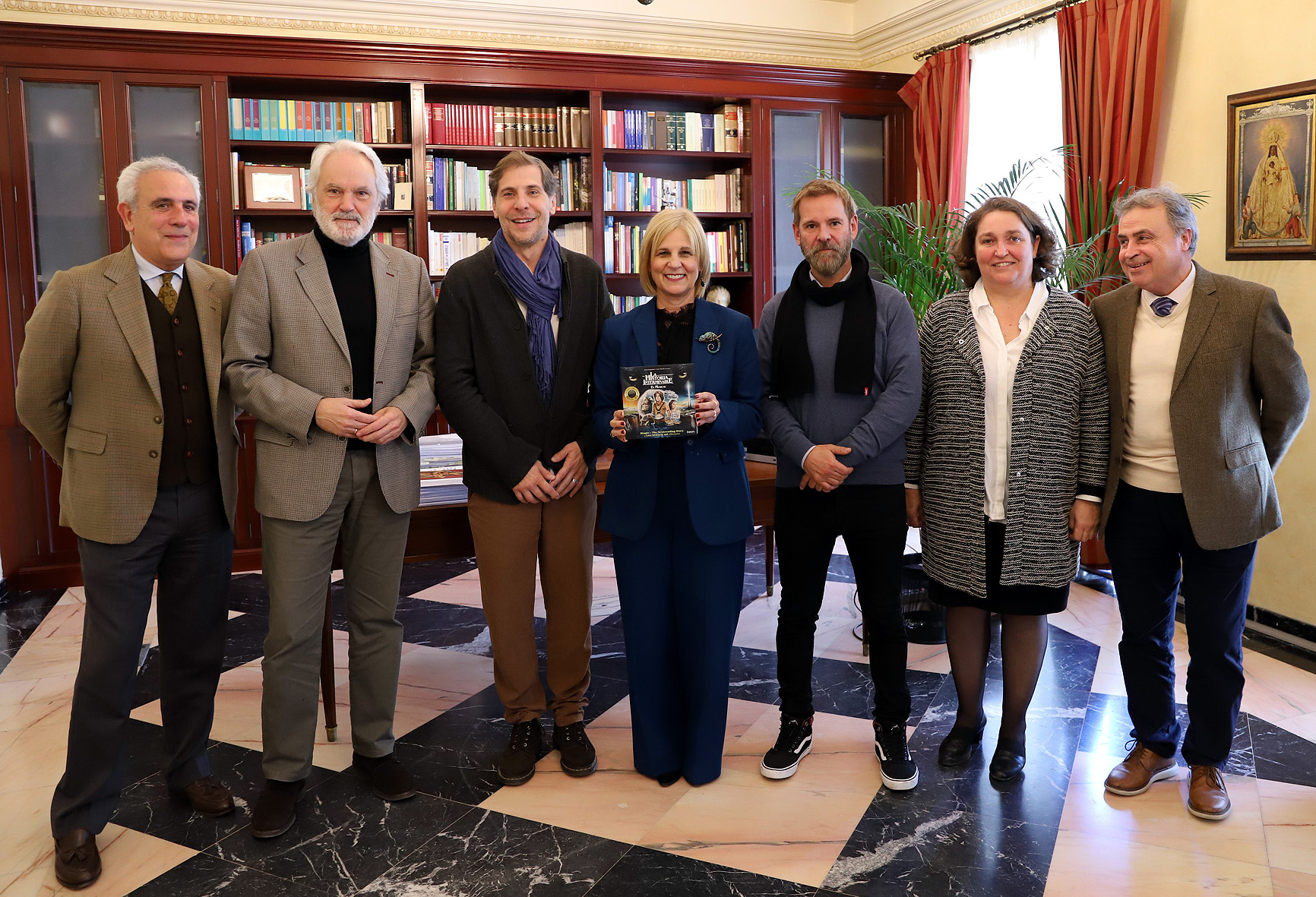 Alcaldesa recibe promotores Cine Jerezano