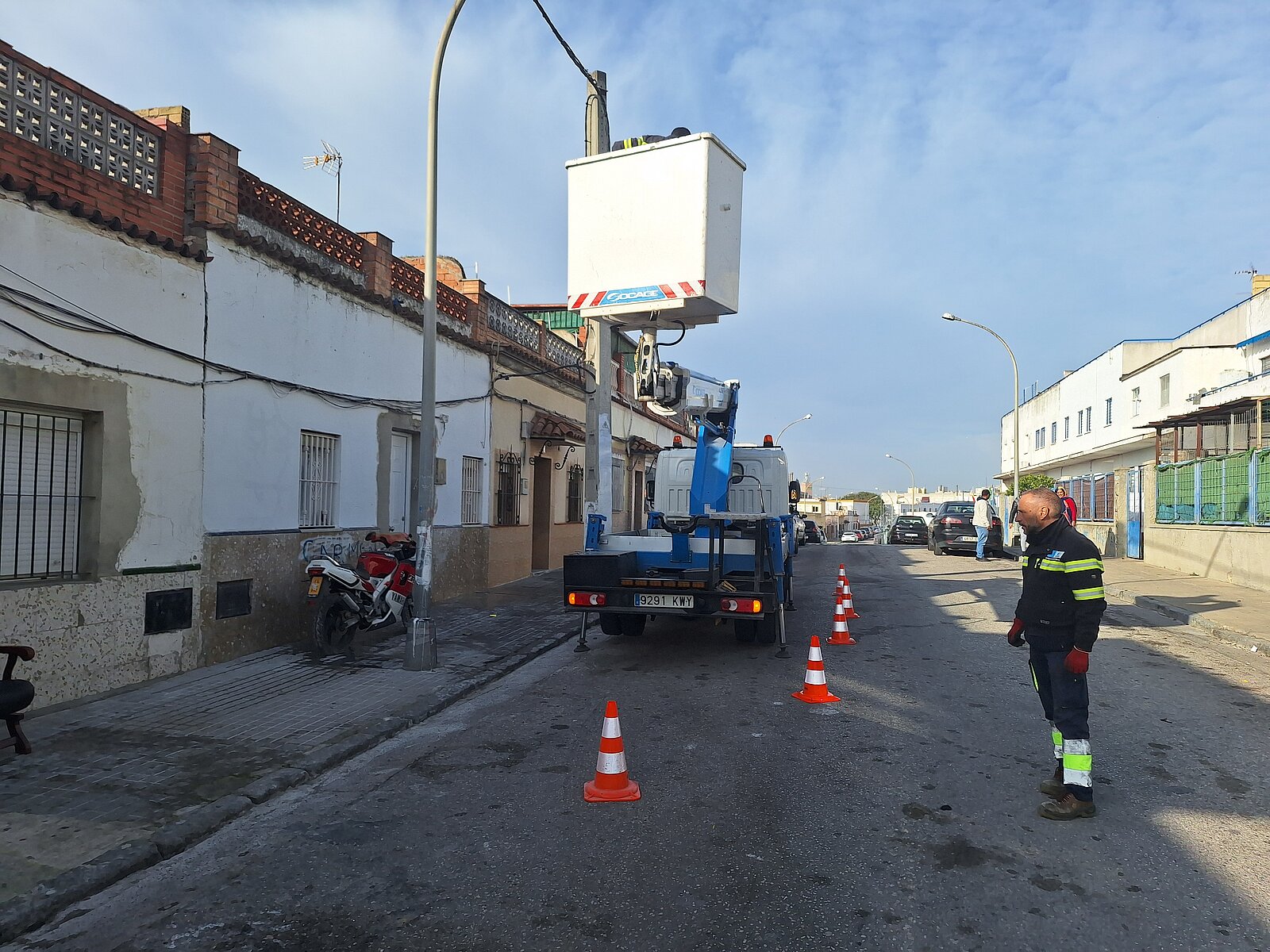 Actuación alumbrado público en Zona Sur