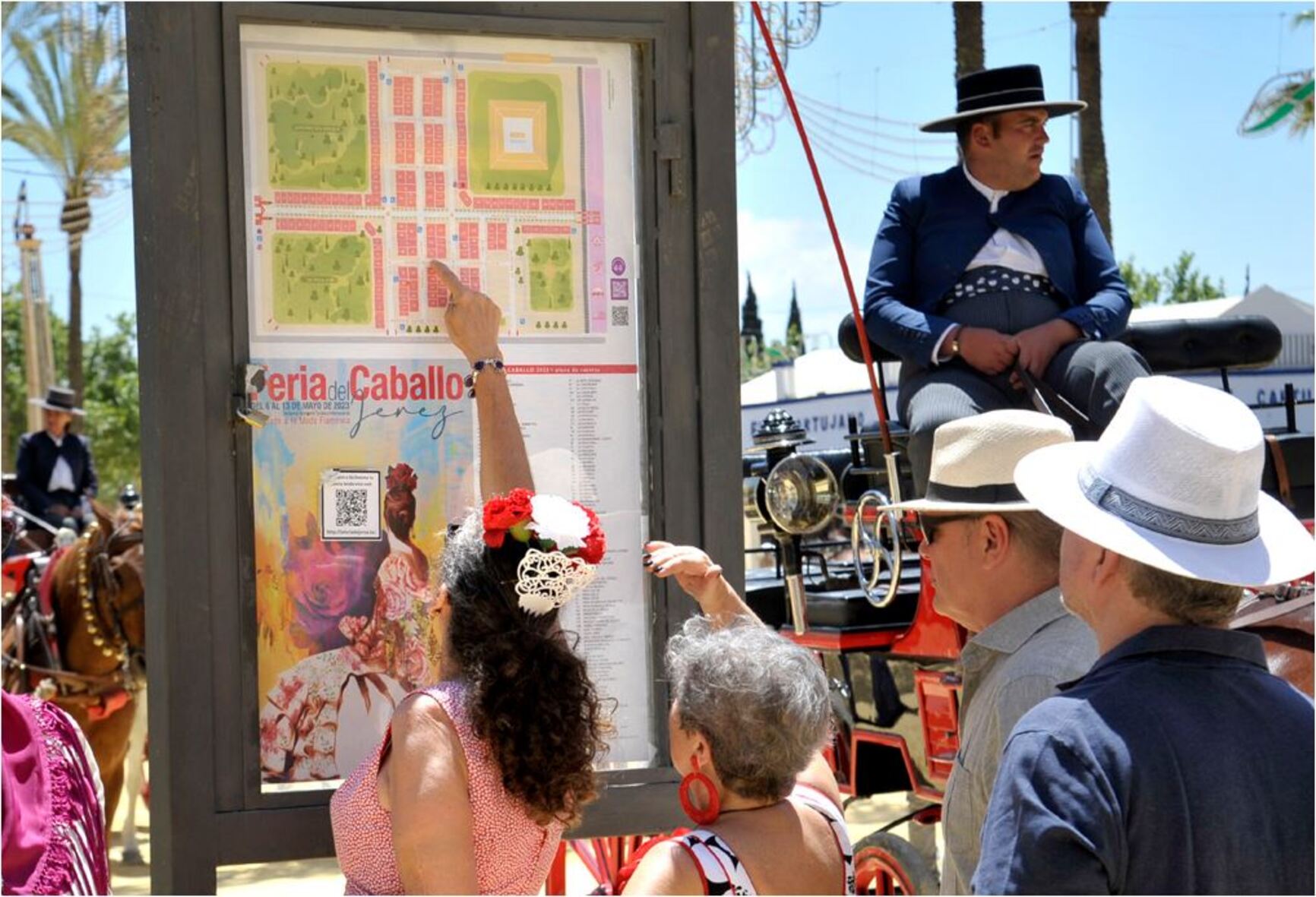 Turistas en la Feria del Caballo