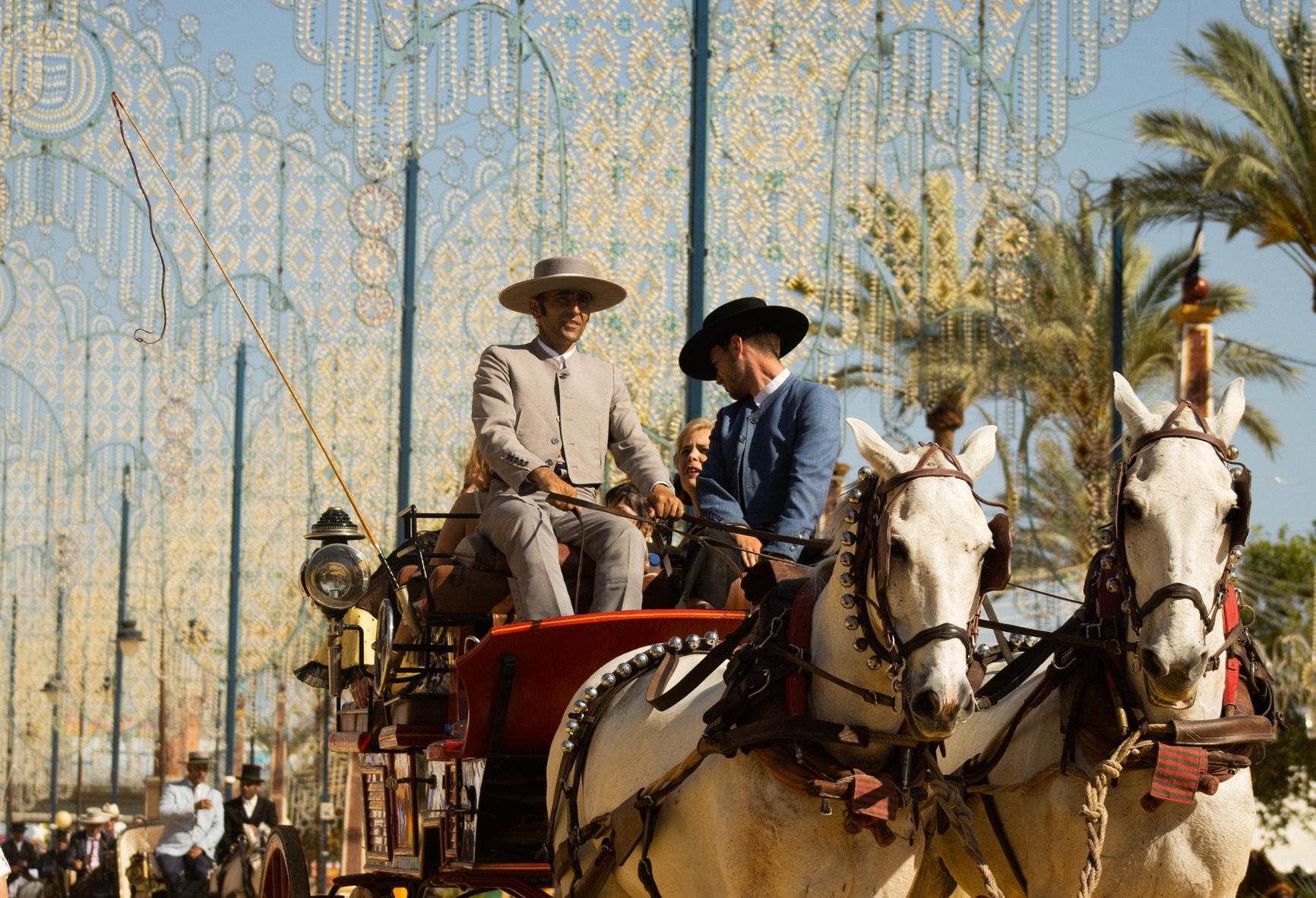 Coches de caballo en Feria