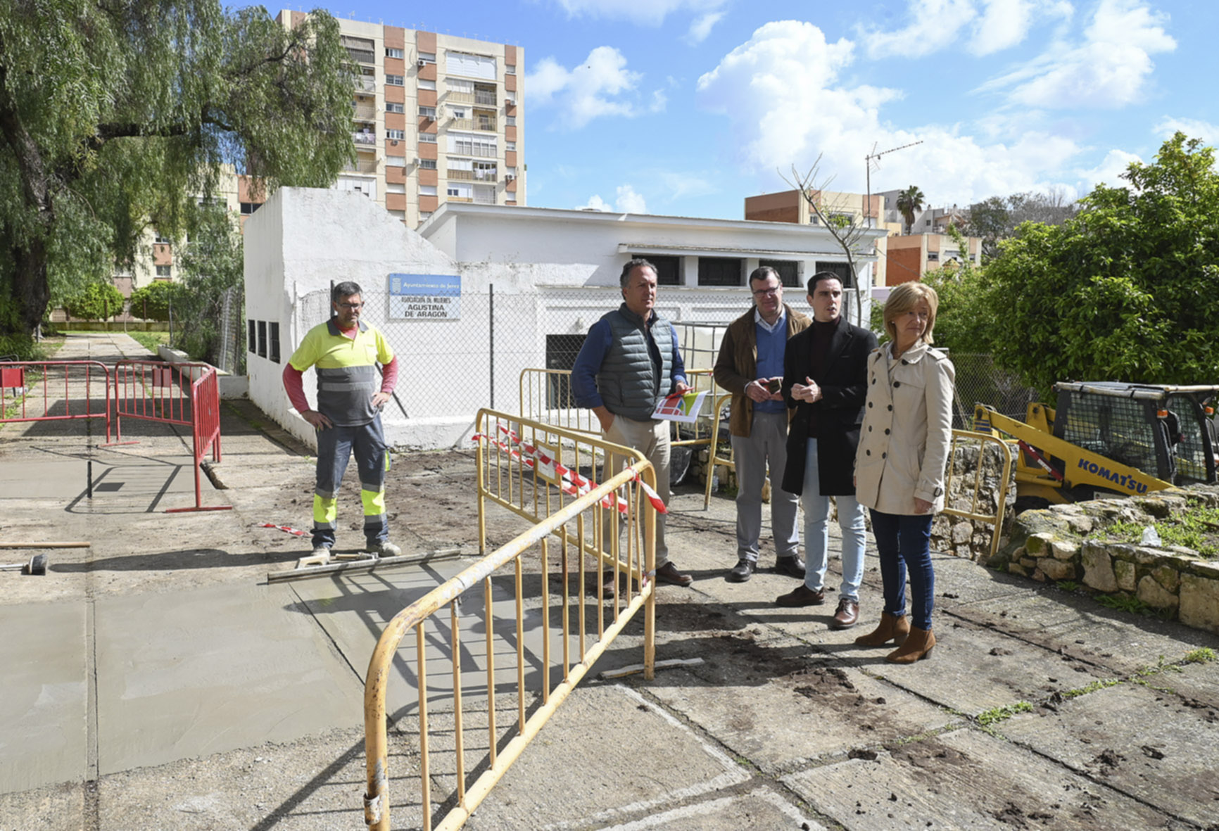 Espinar y Carmen Pina visitan obras del Pasaje La Espléndida