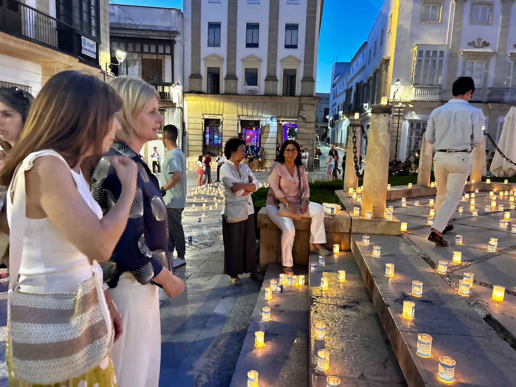 La alcaldesa durante el acto