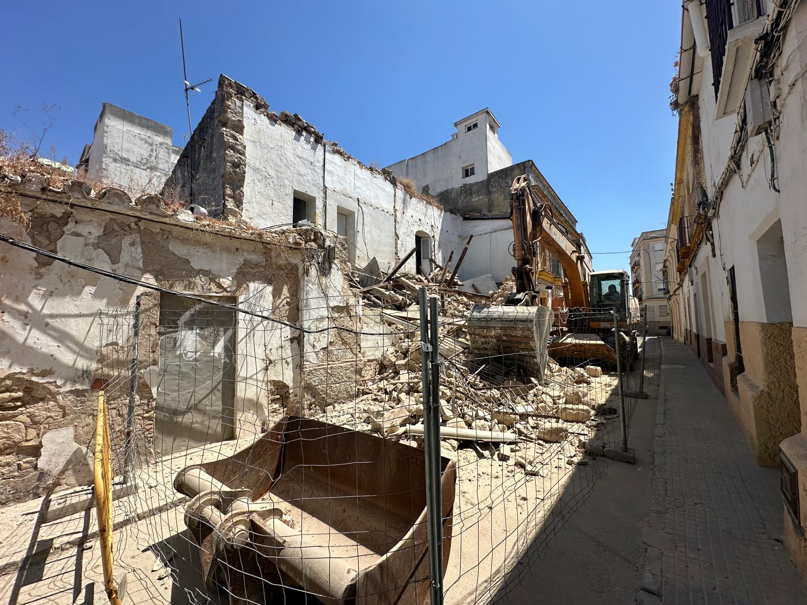 Archivo. Demolición calle finca Campana