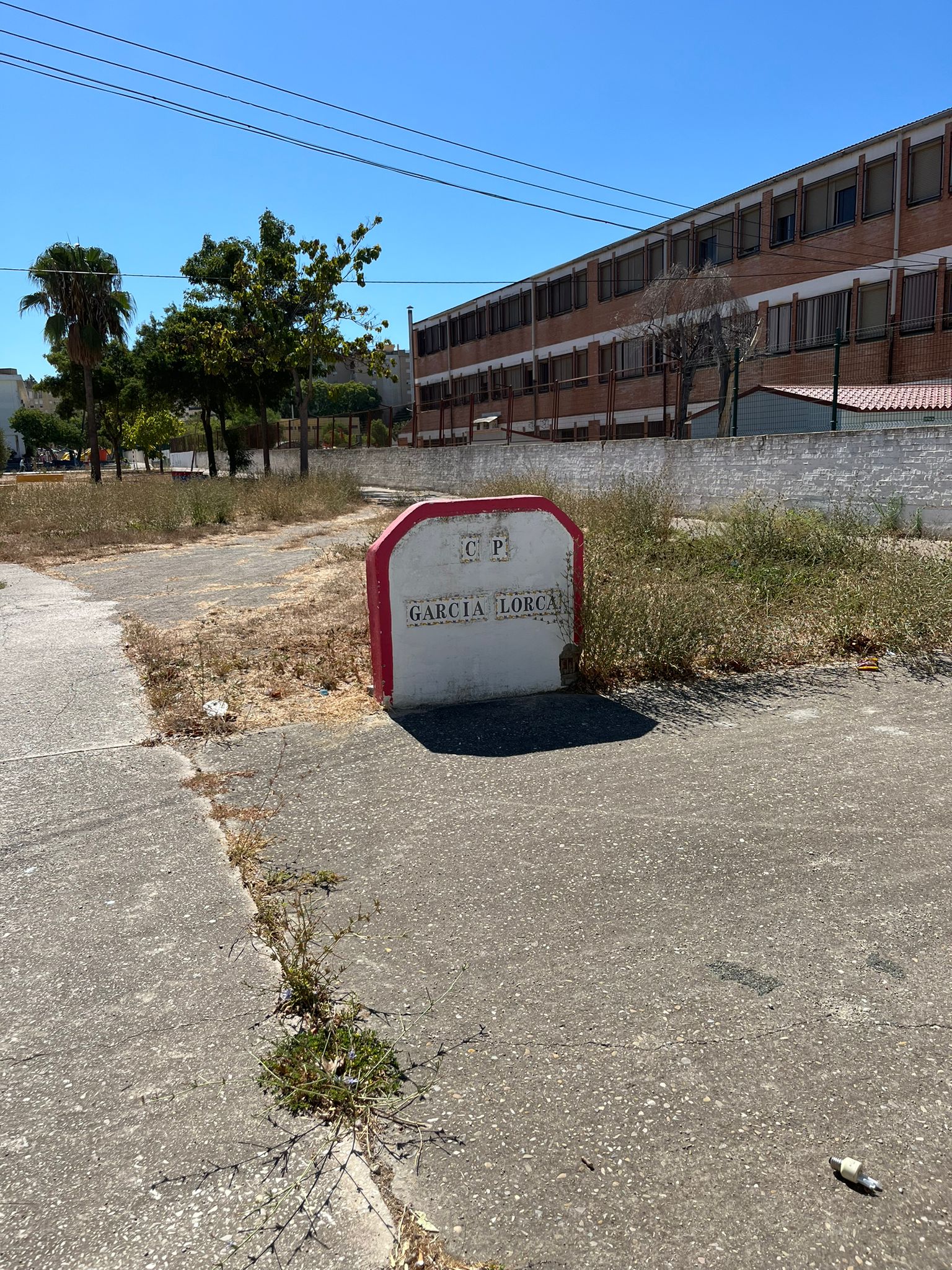 Medio Ambiente acomete tareas de desbroce en los colegiods