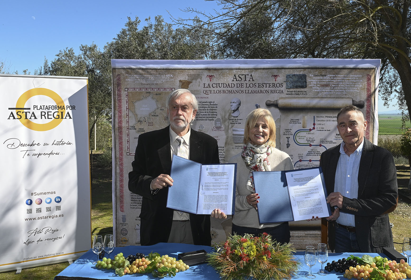 Archivo. Firma del Protocolo de Asta Regia