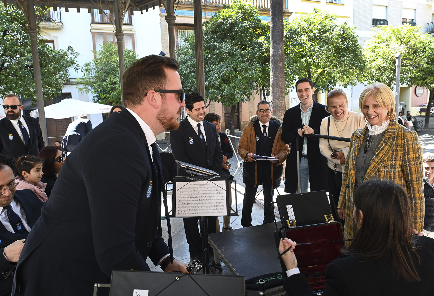 Archivo. La alcaldesa asiste a una actuación de la Banda Municipal de Música