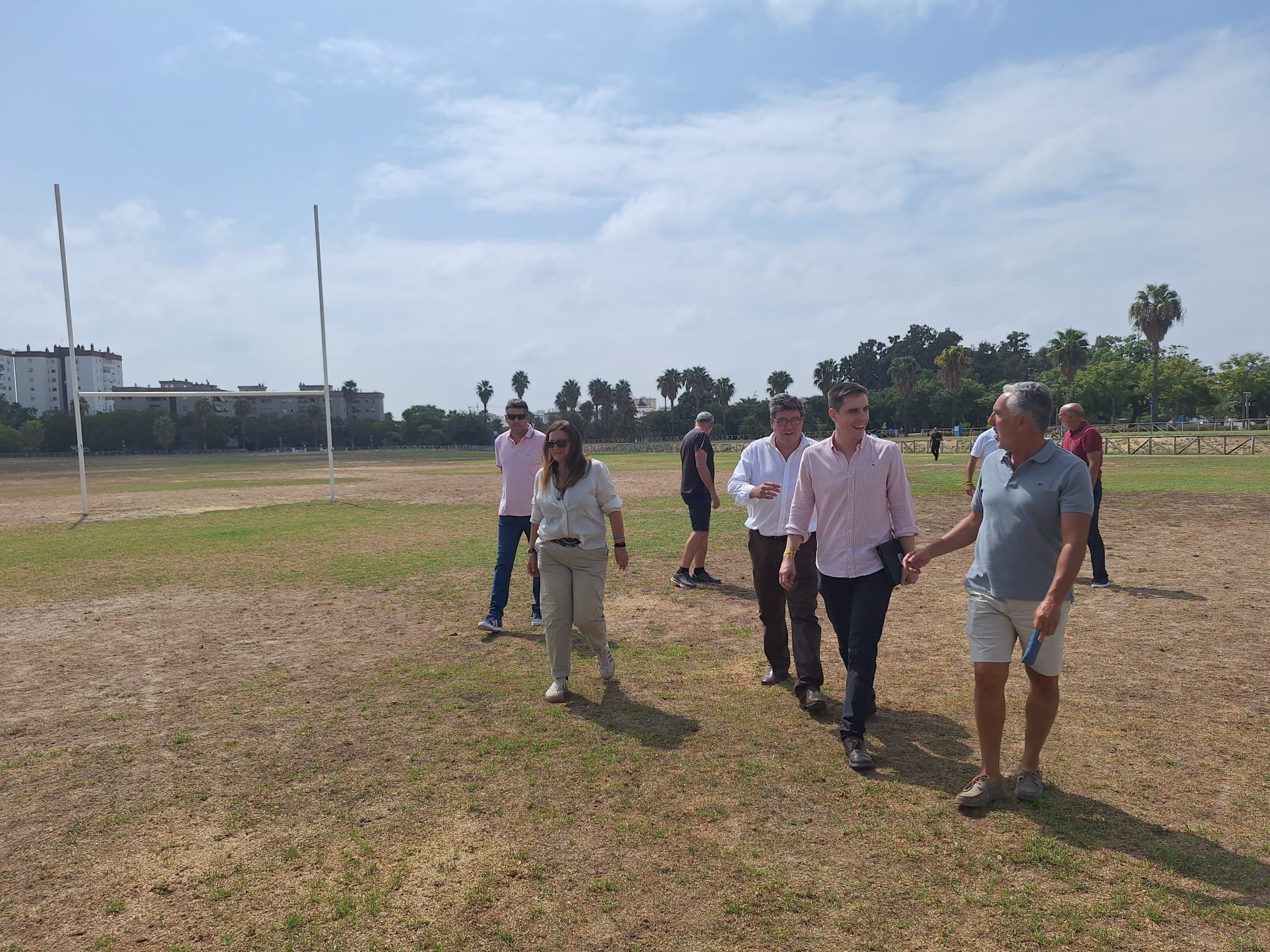 Espinar y Aparicio visitan la Pradera de Chapín