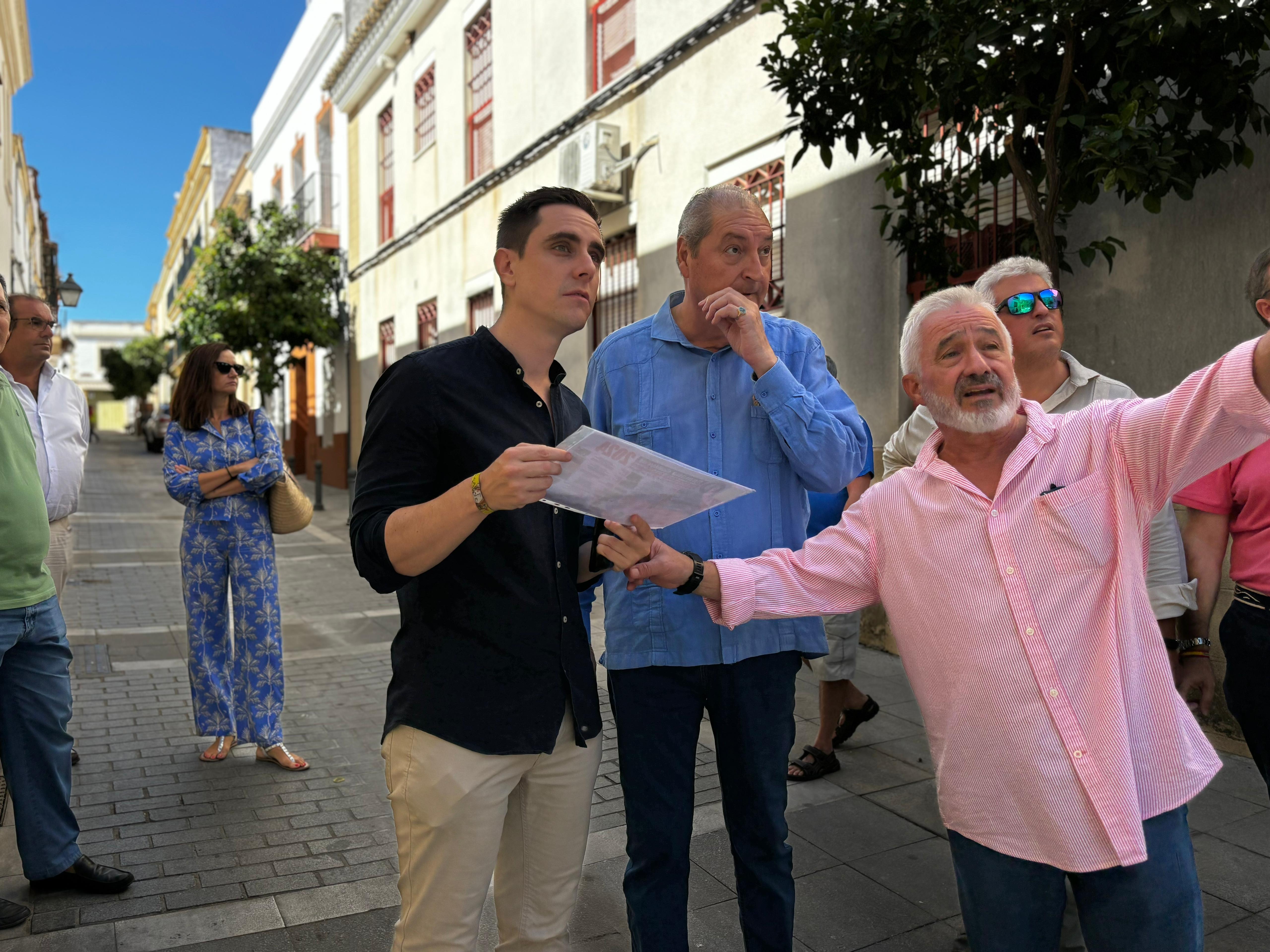 Jaime Espinar durante la visita