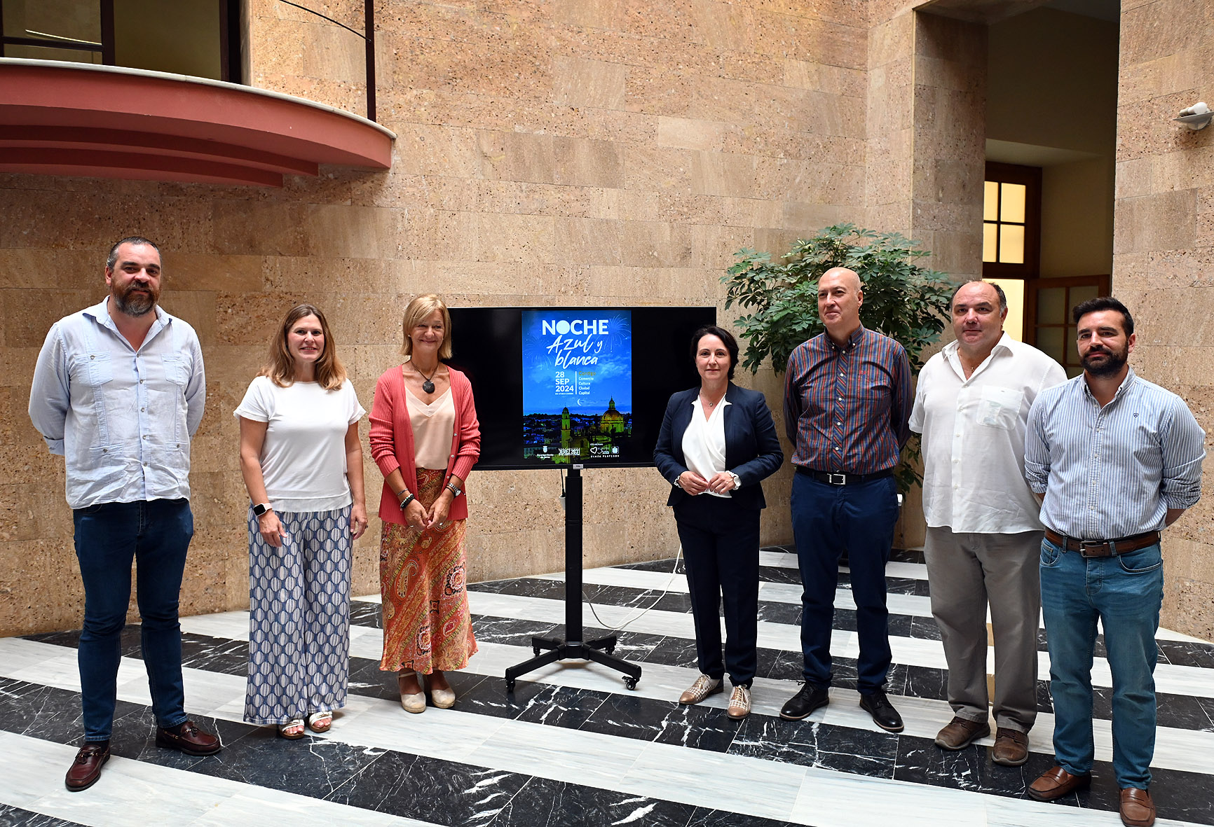 La delegada durante la rueda de prensa