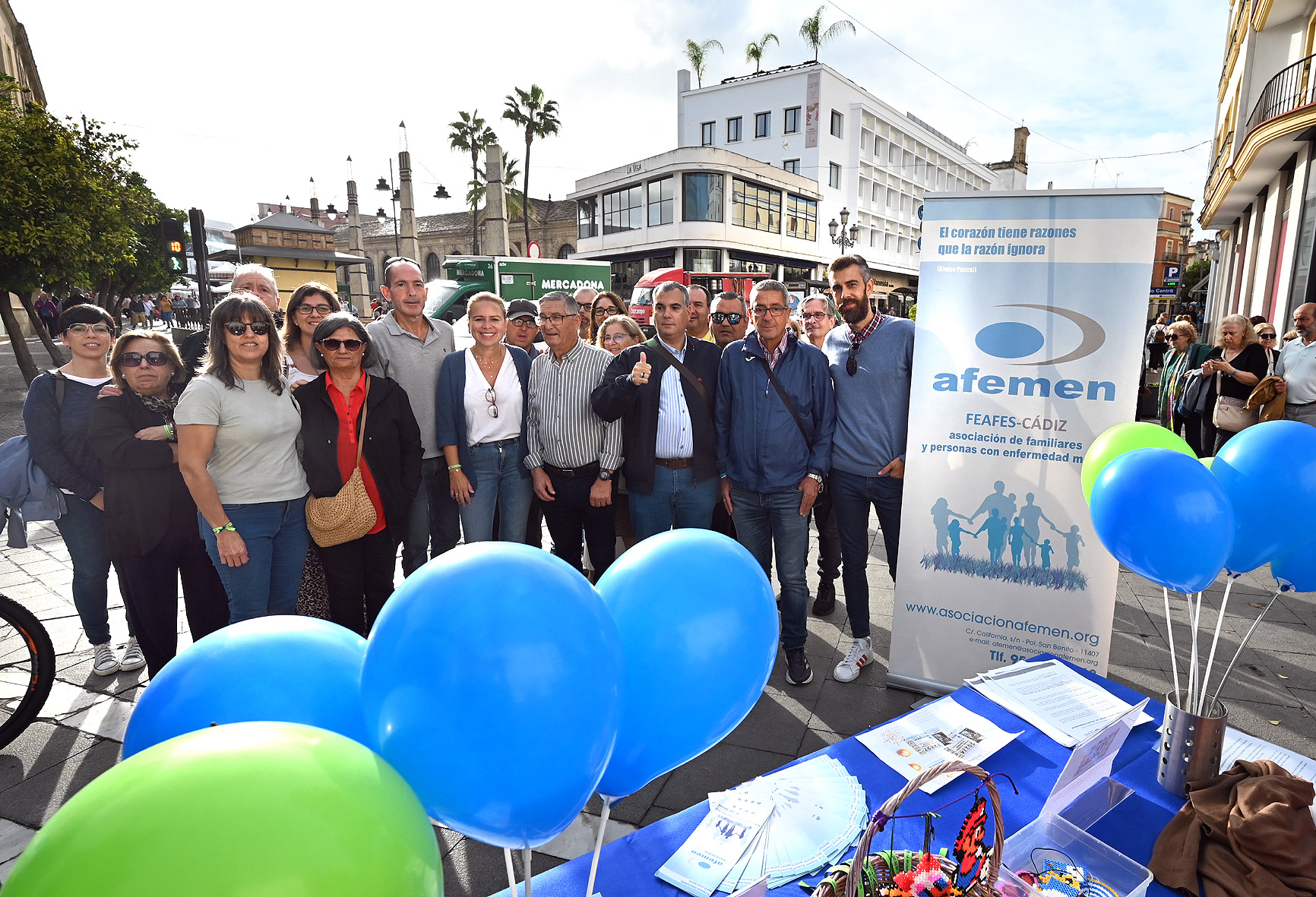 La delegada durante la actividad de Afemen