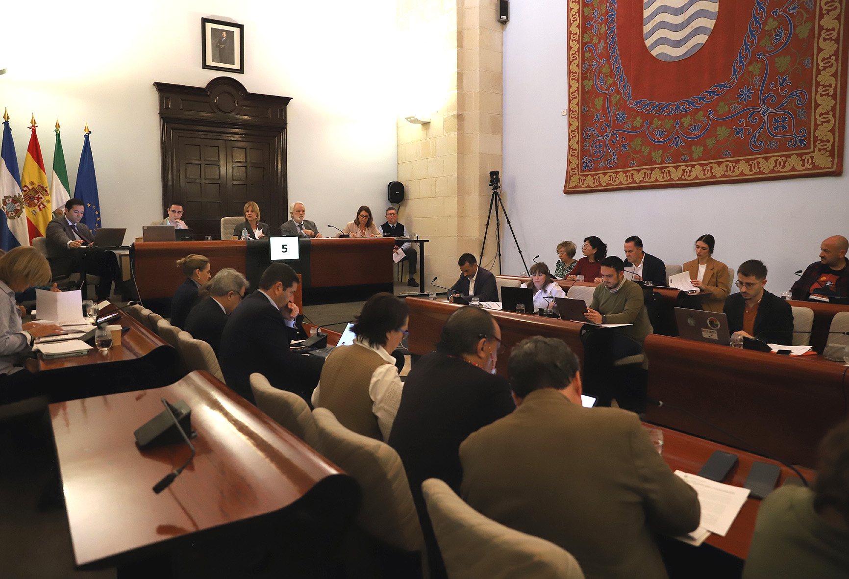 La Corporación durante el pleno