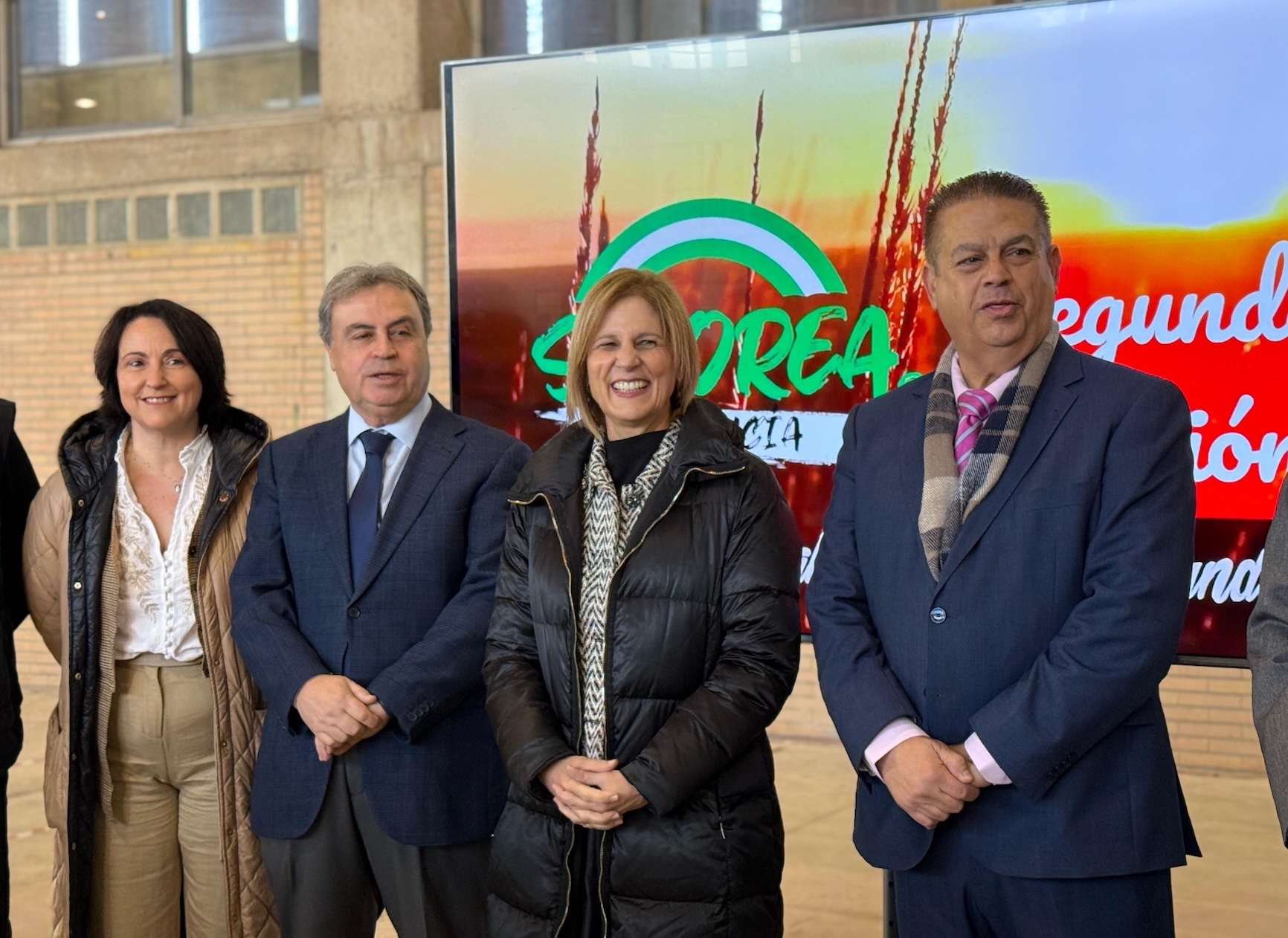 La alcaldesa durante la inauguración