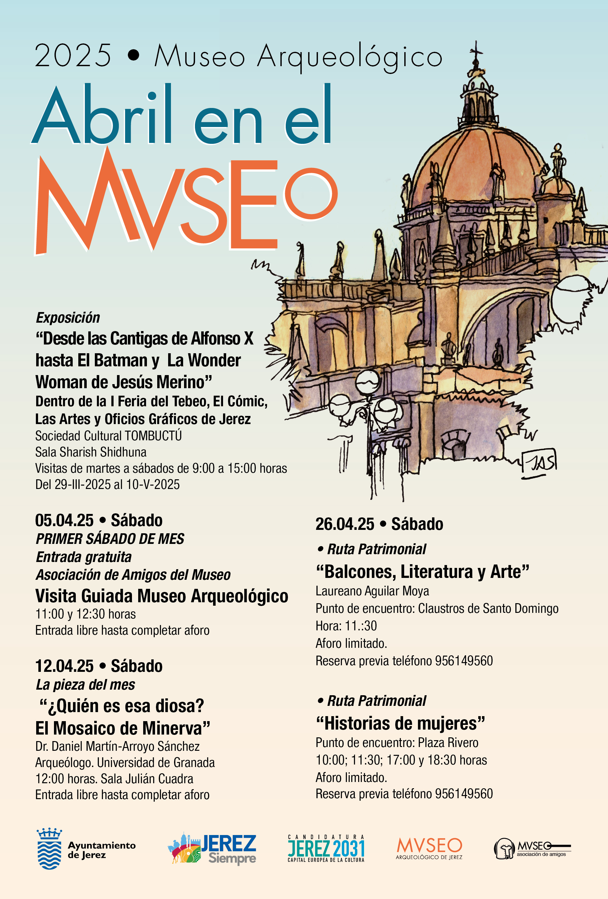 Cartel con las actividades