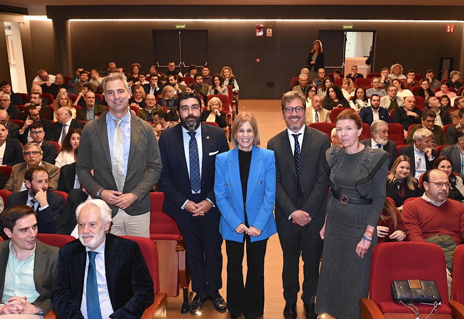 La alcaldesa durante el acto de proyección del documental
