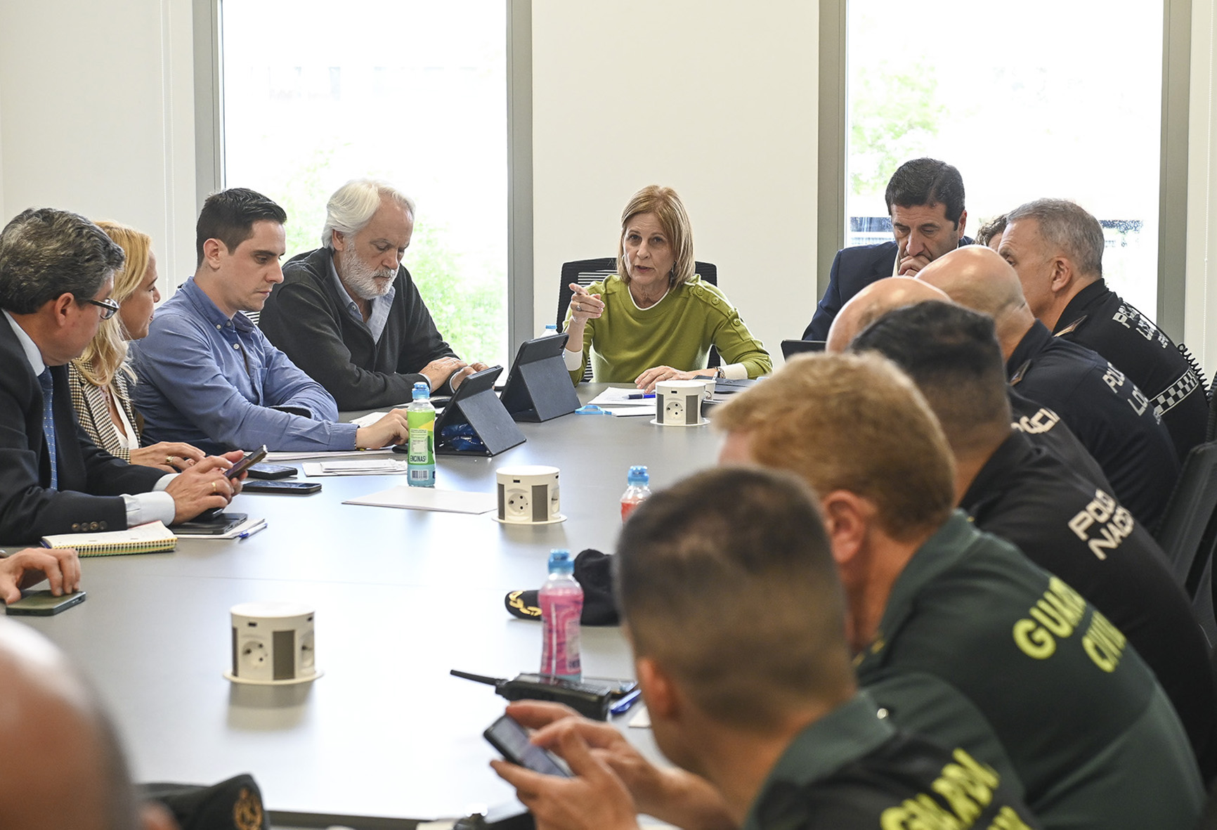 Reunión del CECOP en la Jefatura de la Policía Local