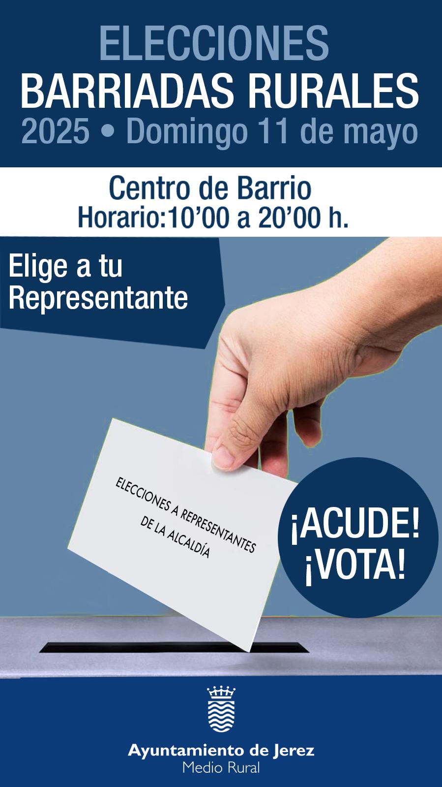 Cartel de la jornada electoral