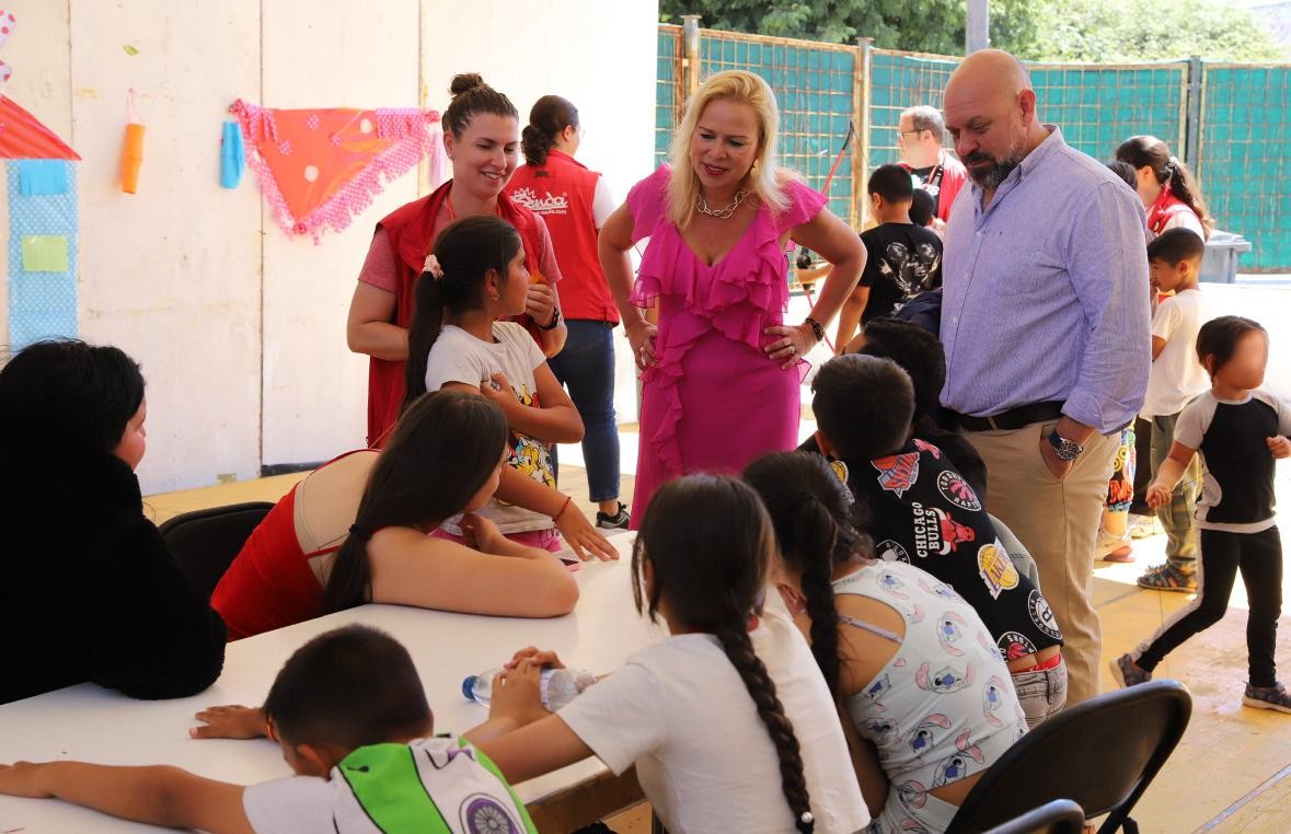 Yessika Quintero visita el Aula de los Feriantes