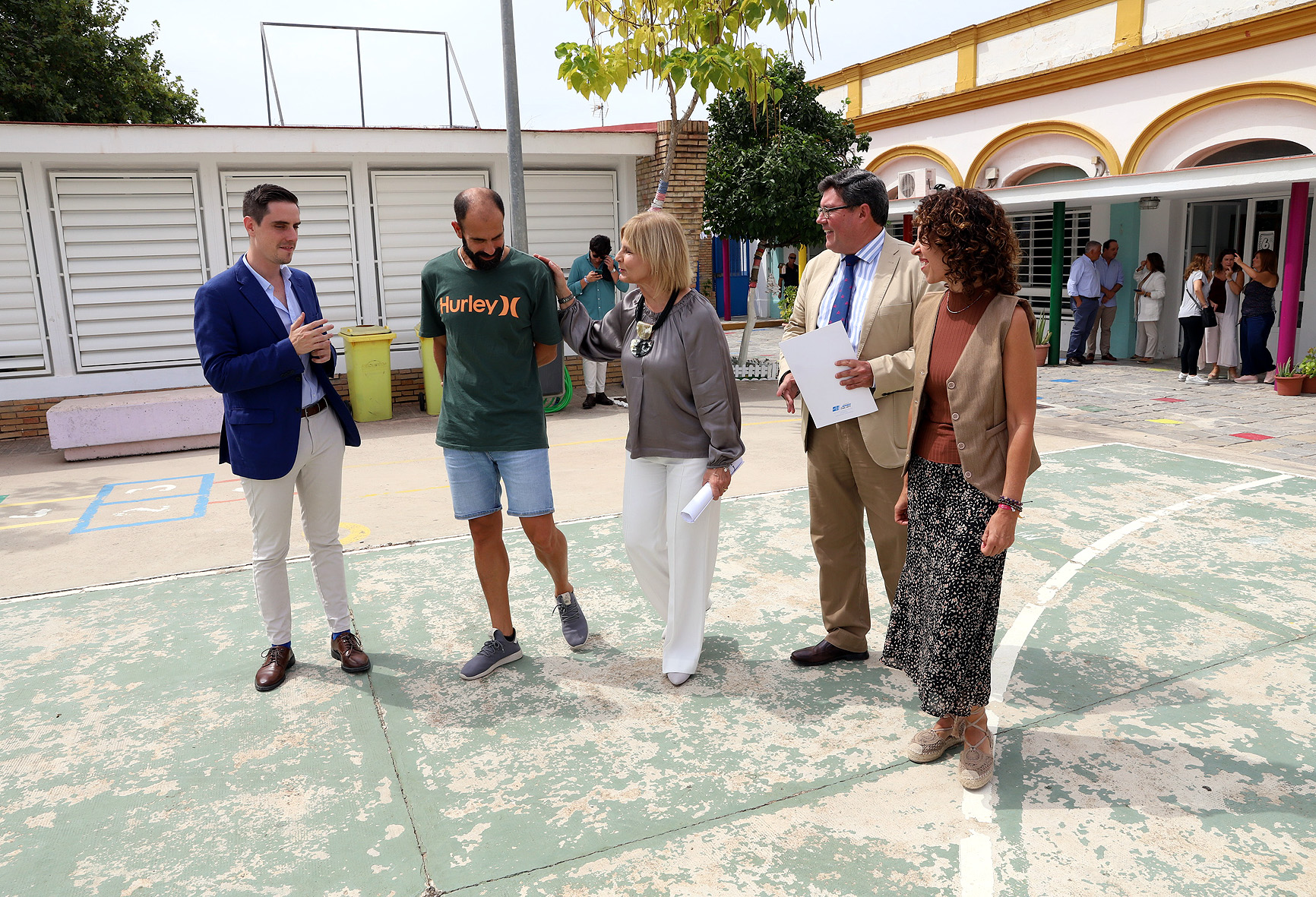 Archivo. Visita al CEIP Gloria Fuertes