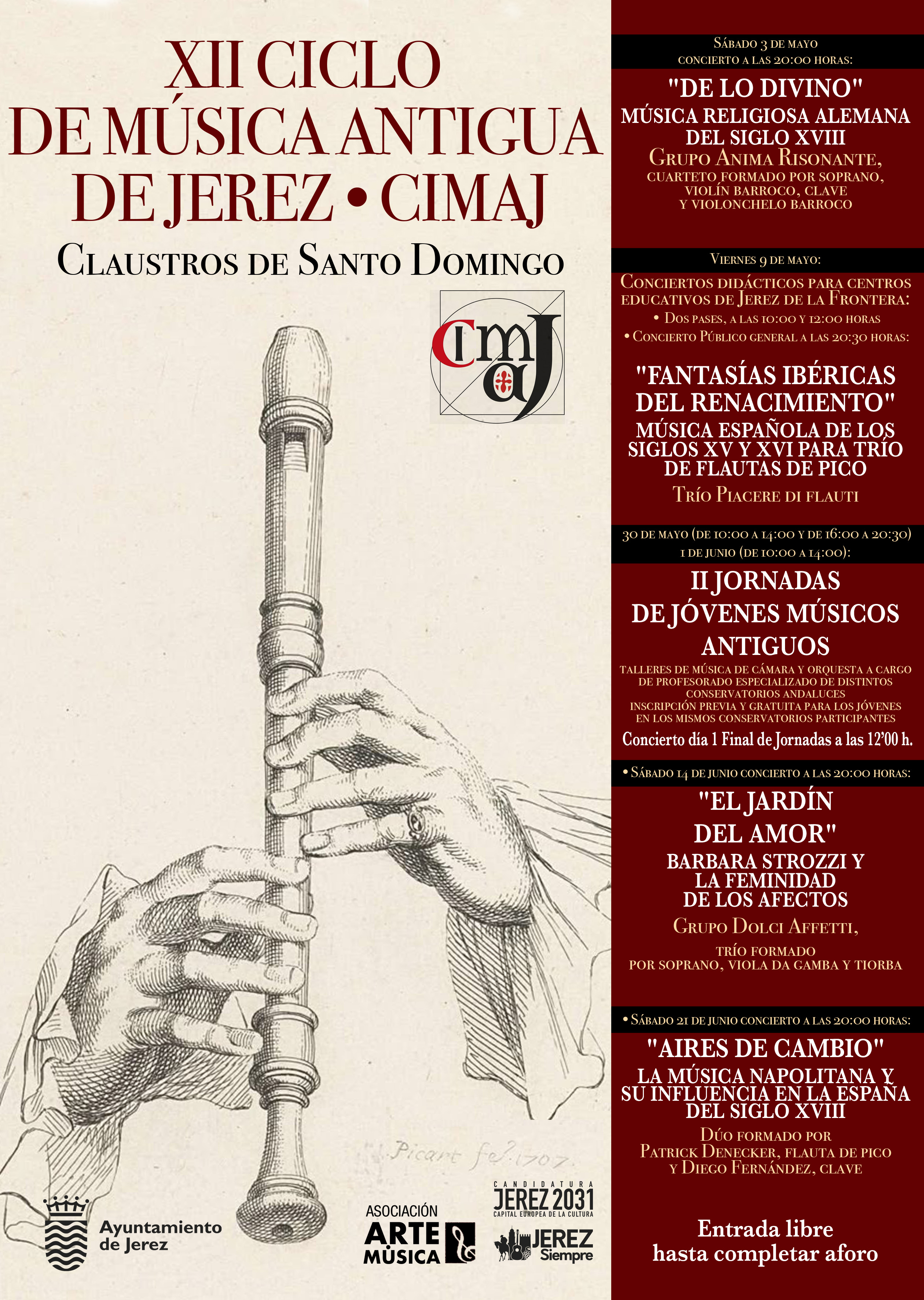 Cartel ciclo Música Antigua