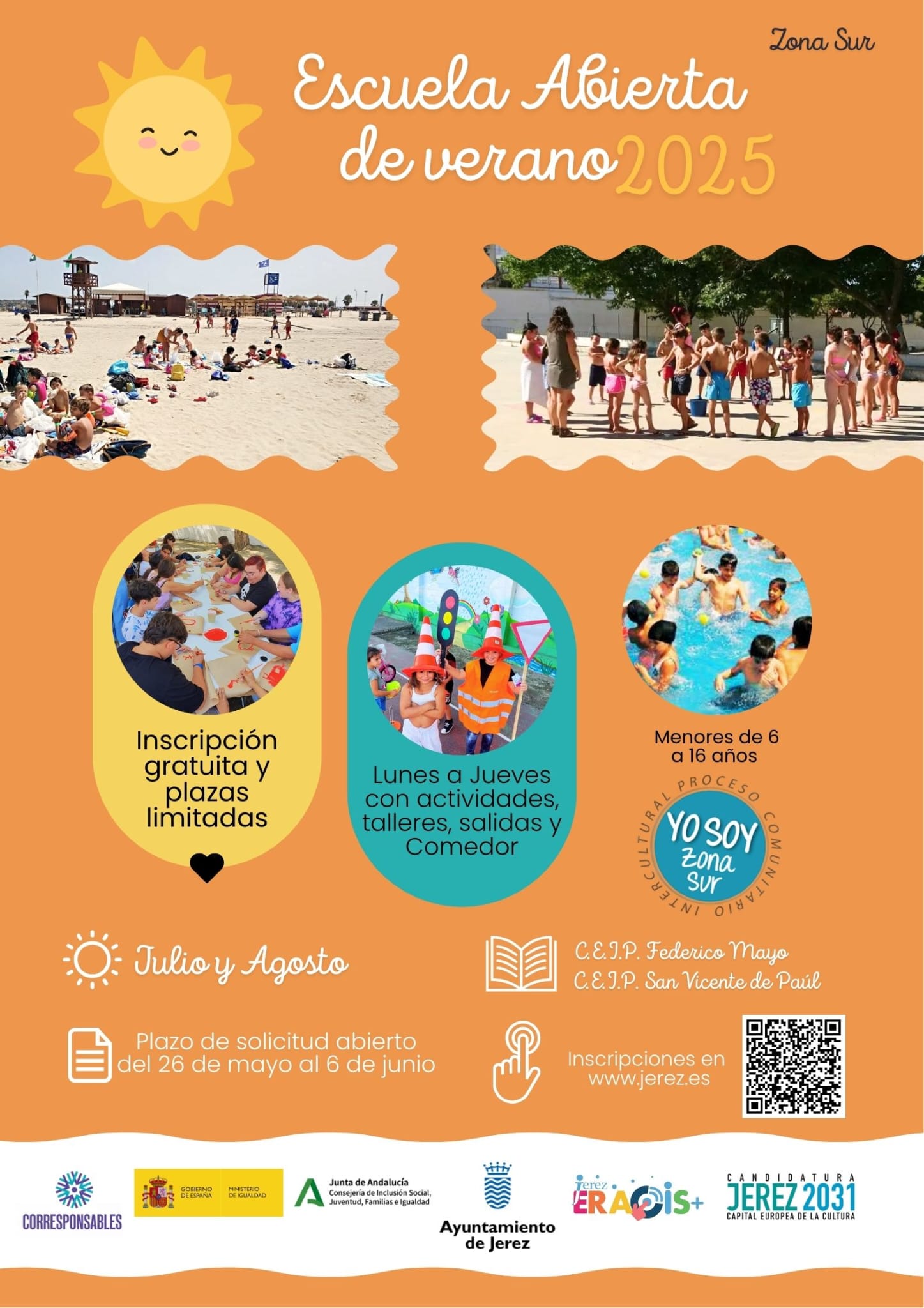 Cartel Escuela de Verano Sur 2025