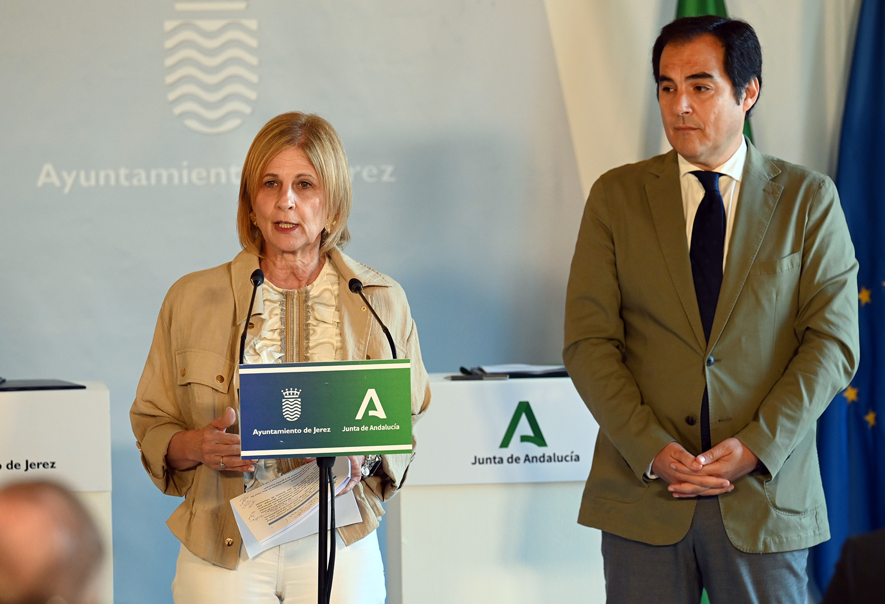 Alcaldesa y consejero informan sobre los avances de la Ciudad de la Justicia