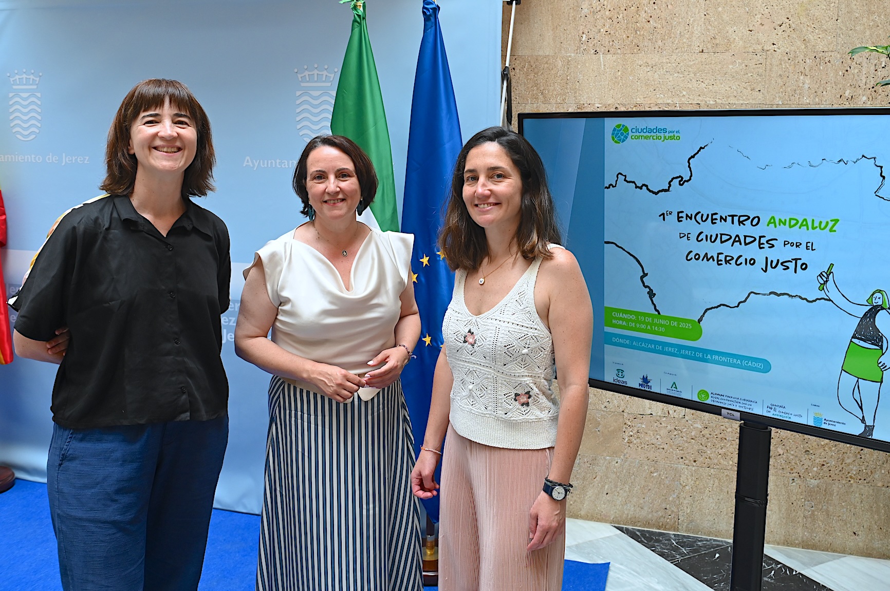 Nela García durante la presentación del encuentro